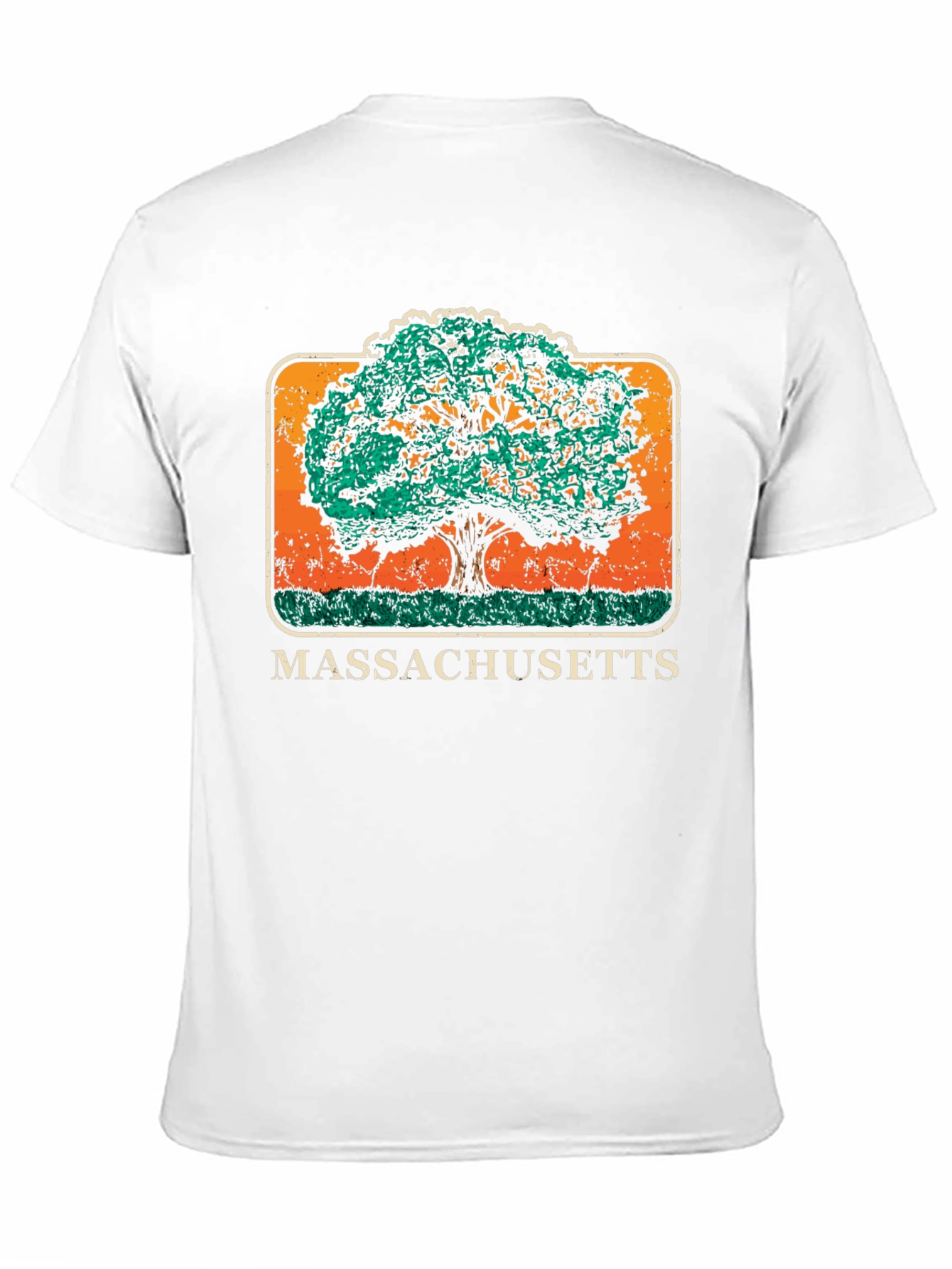 Massachusetts Tree Graphic T-Shirt