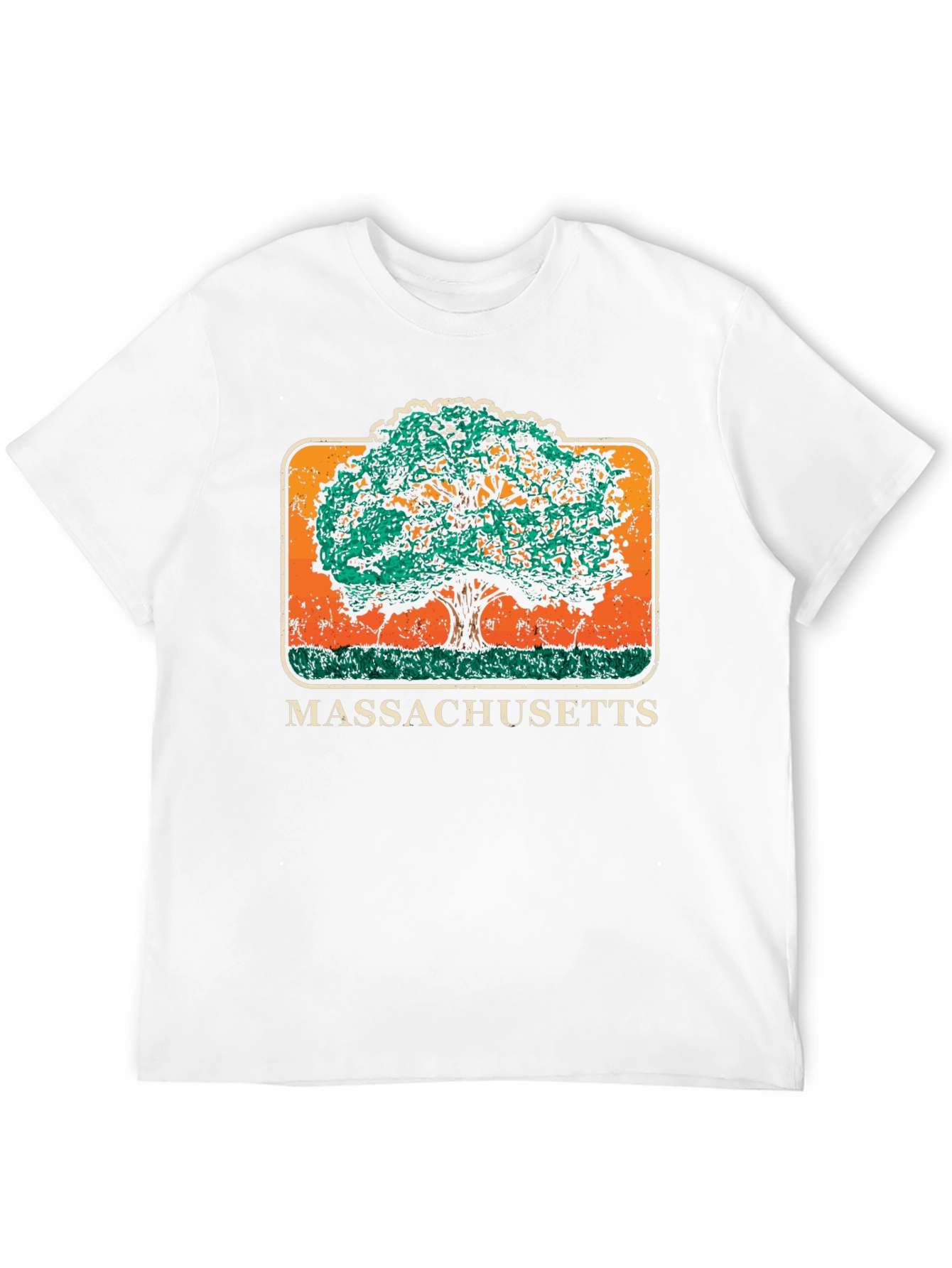Massachusetts Tree Graphic T-Shirt