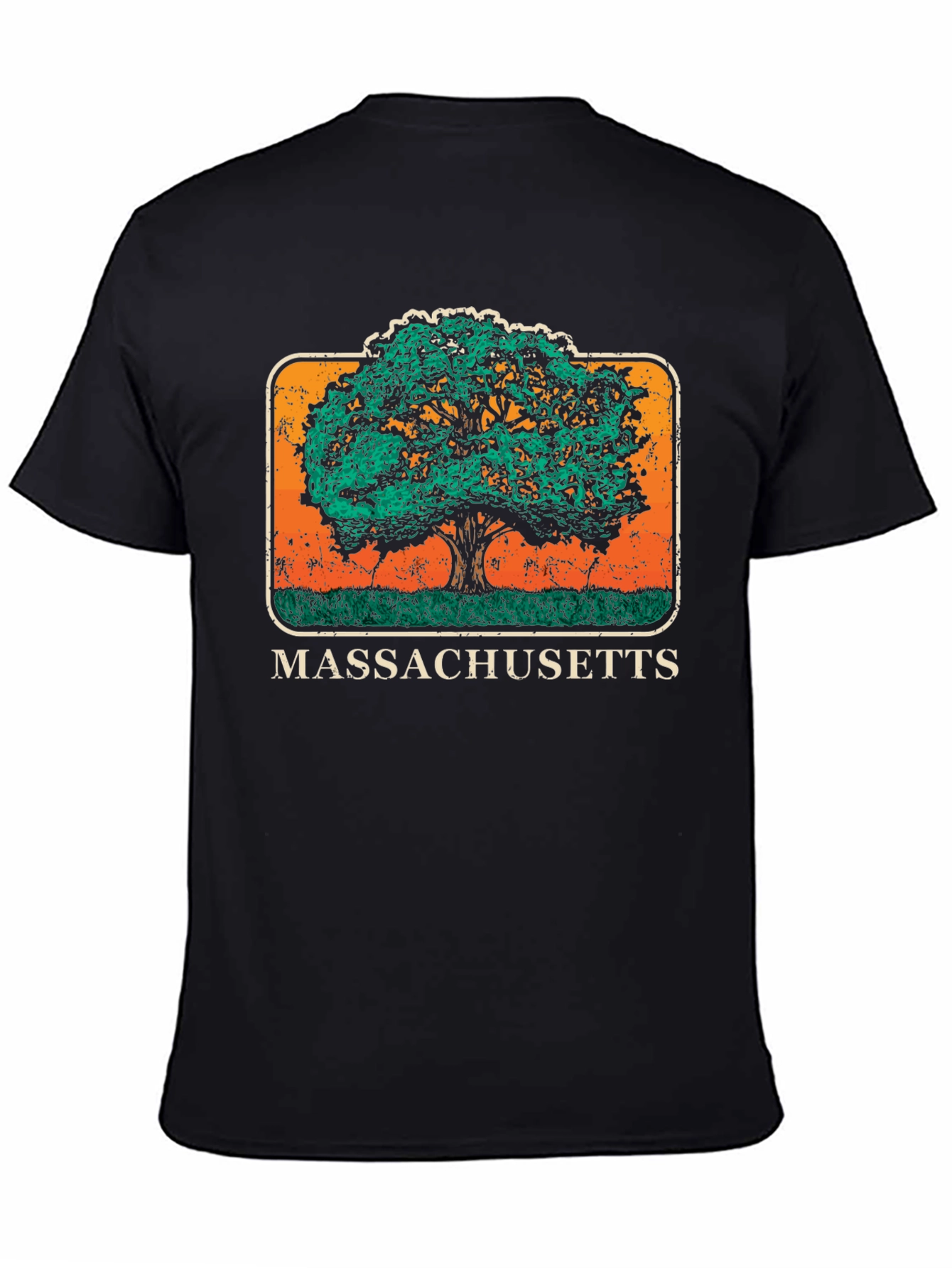 Massachusetts Tree Graphic T-Shirt