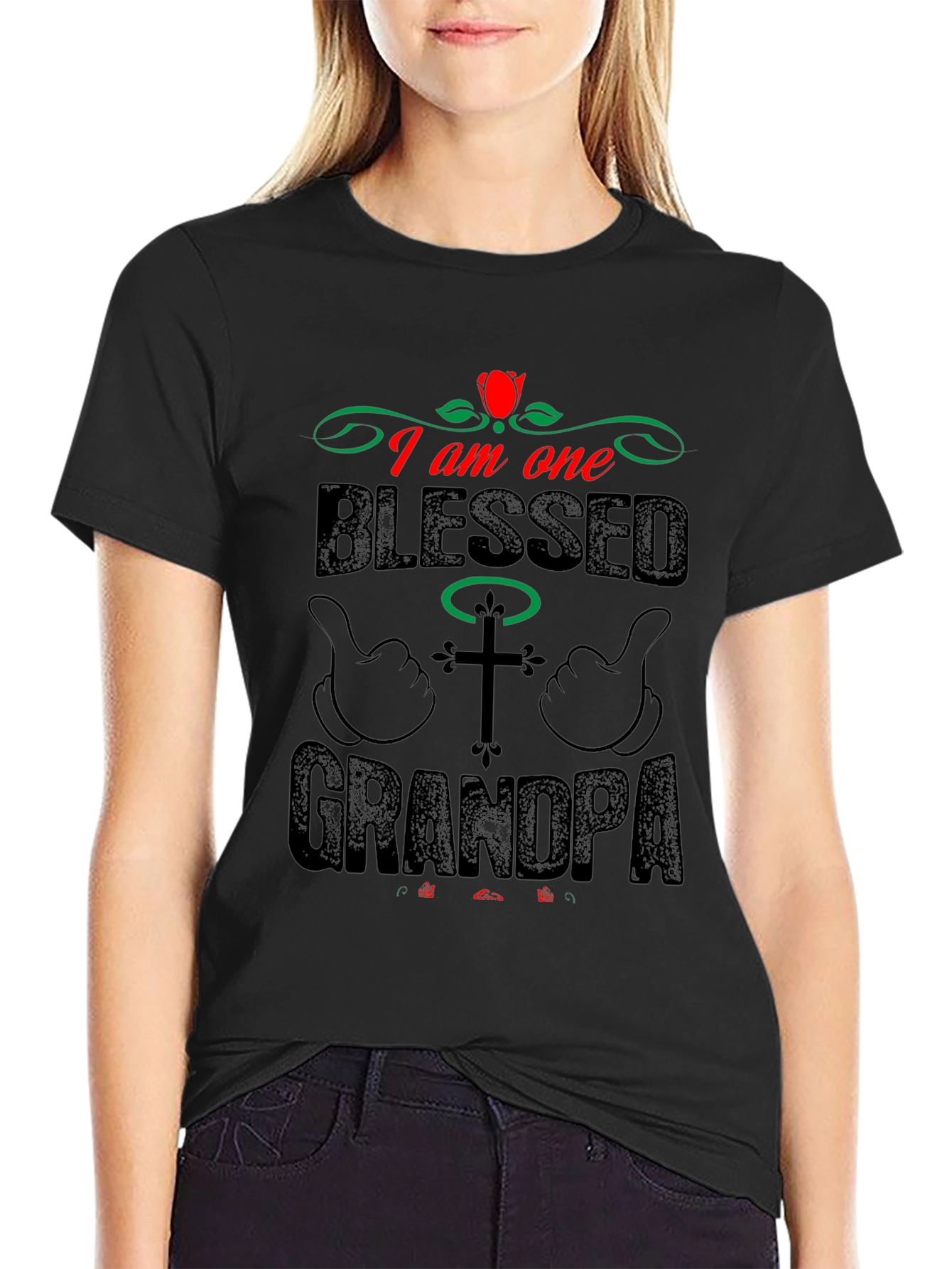 Blessed Grandpa T-Shirt - Christian Gift