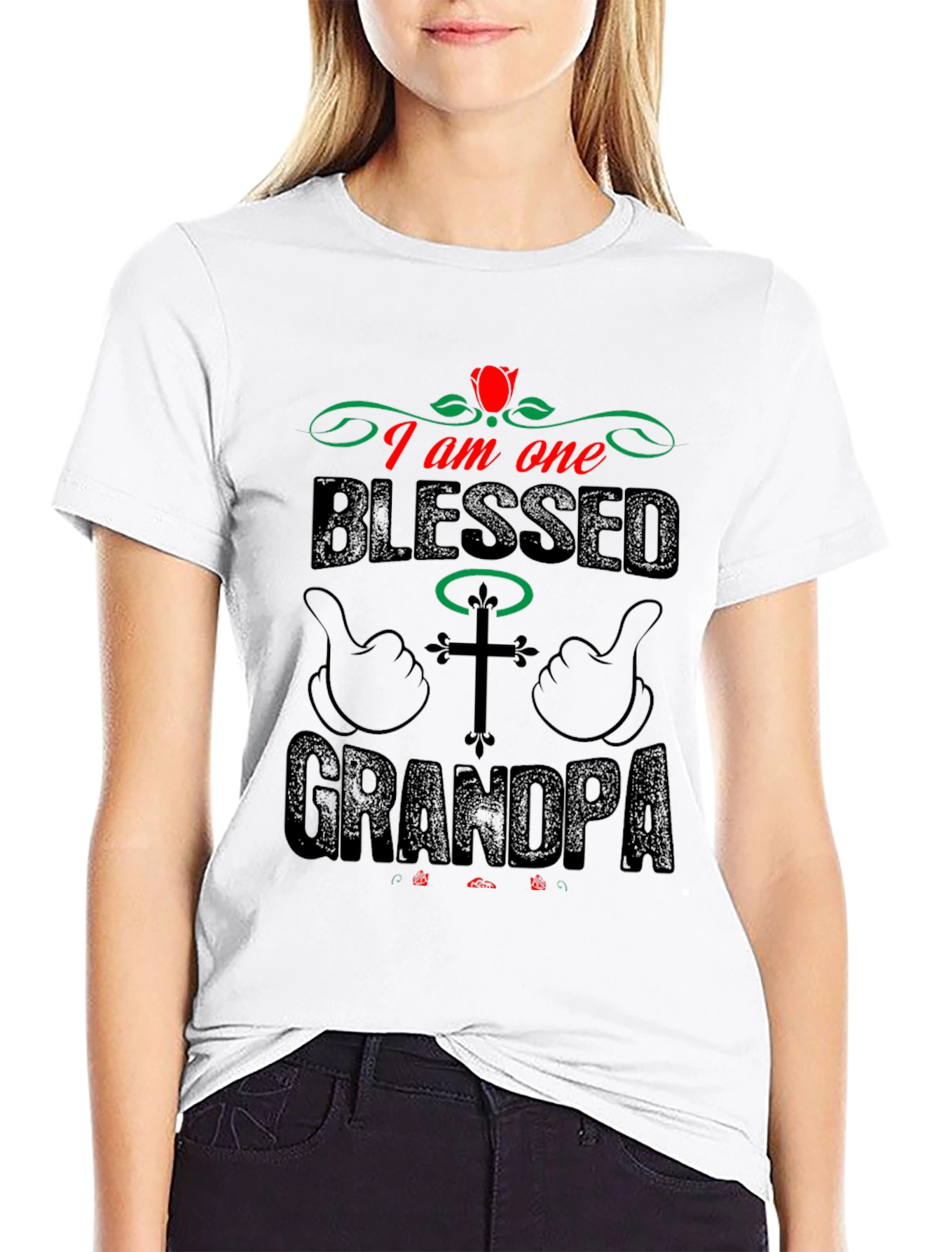 Blessed Grandpa T-Shirt - Christian Gift