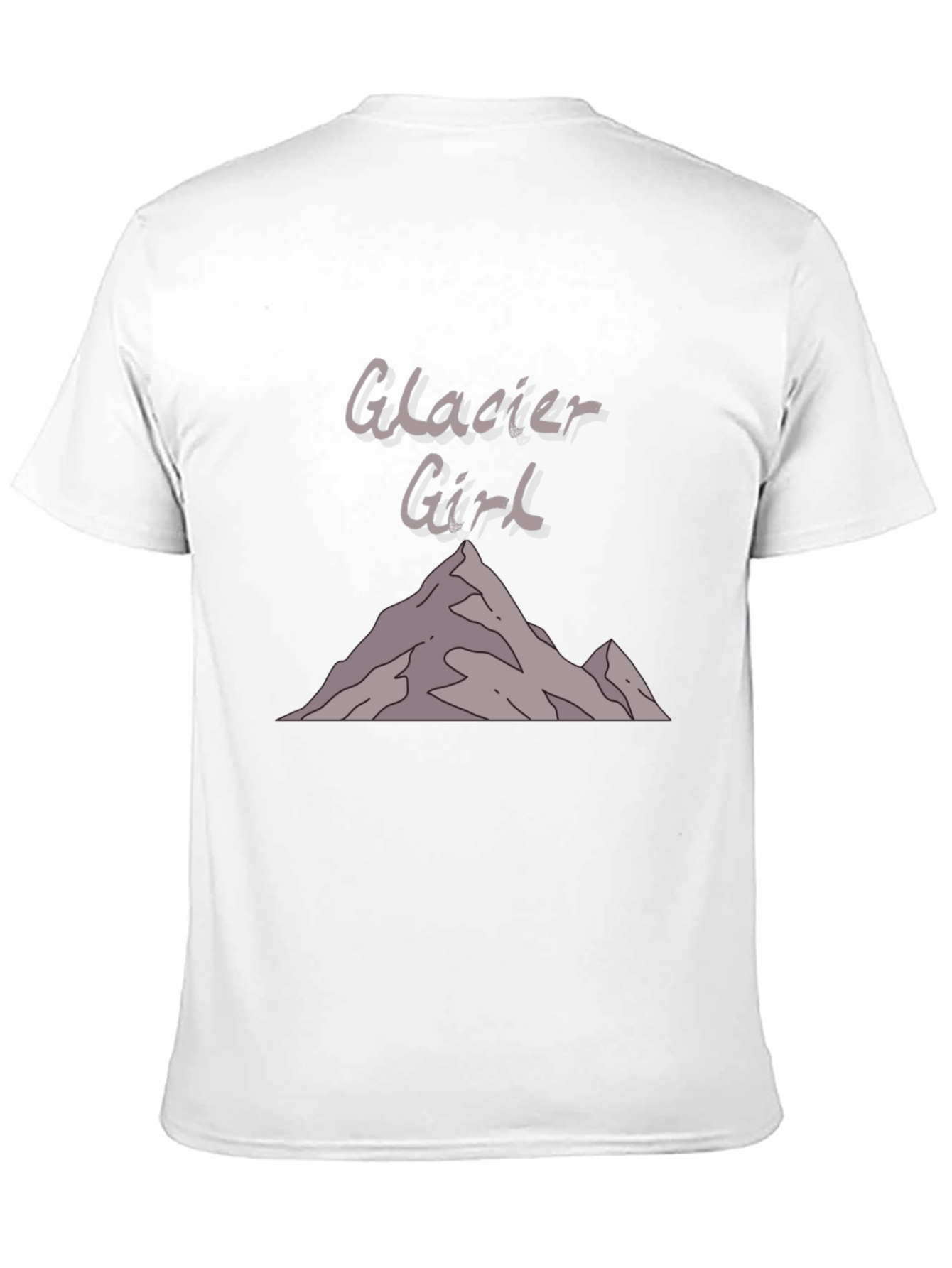 Glacier Girl Graphic T-Shirt - Black Cotton Tee