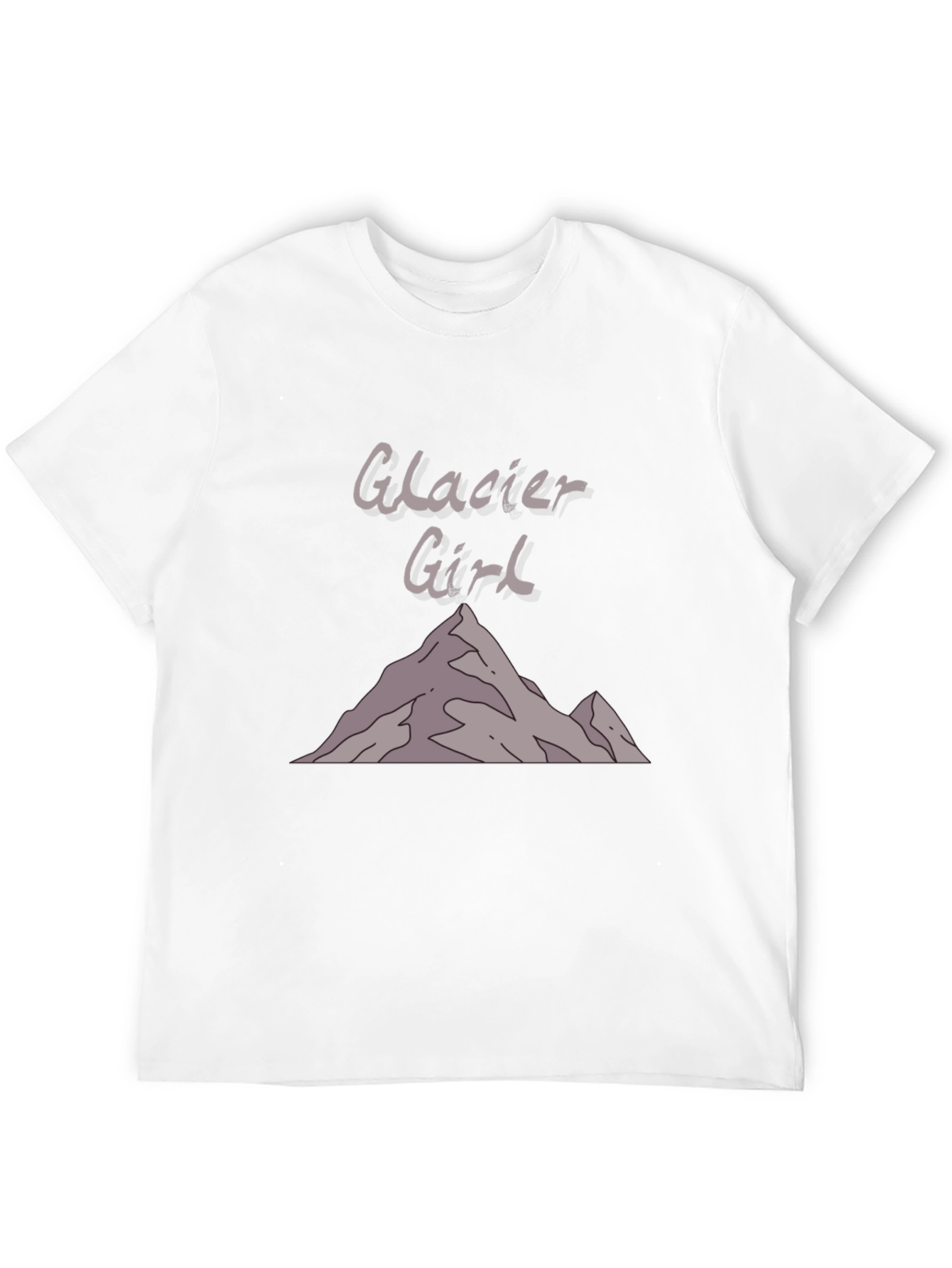 Glacier Girl Graphic T-Shirt - Black Cotton Tee