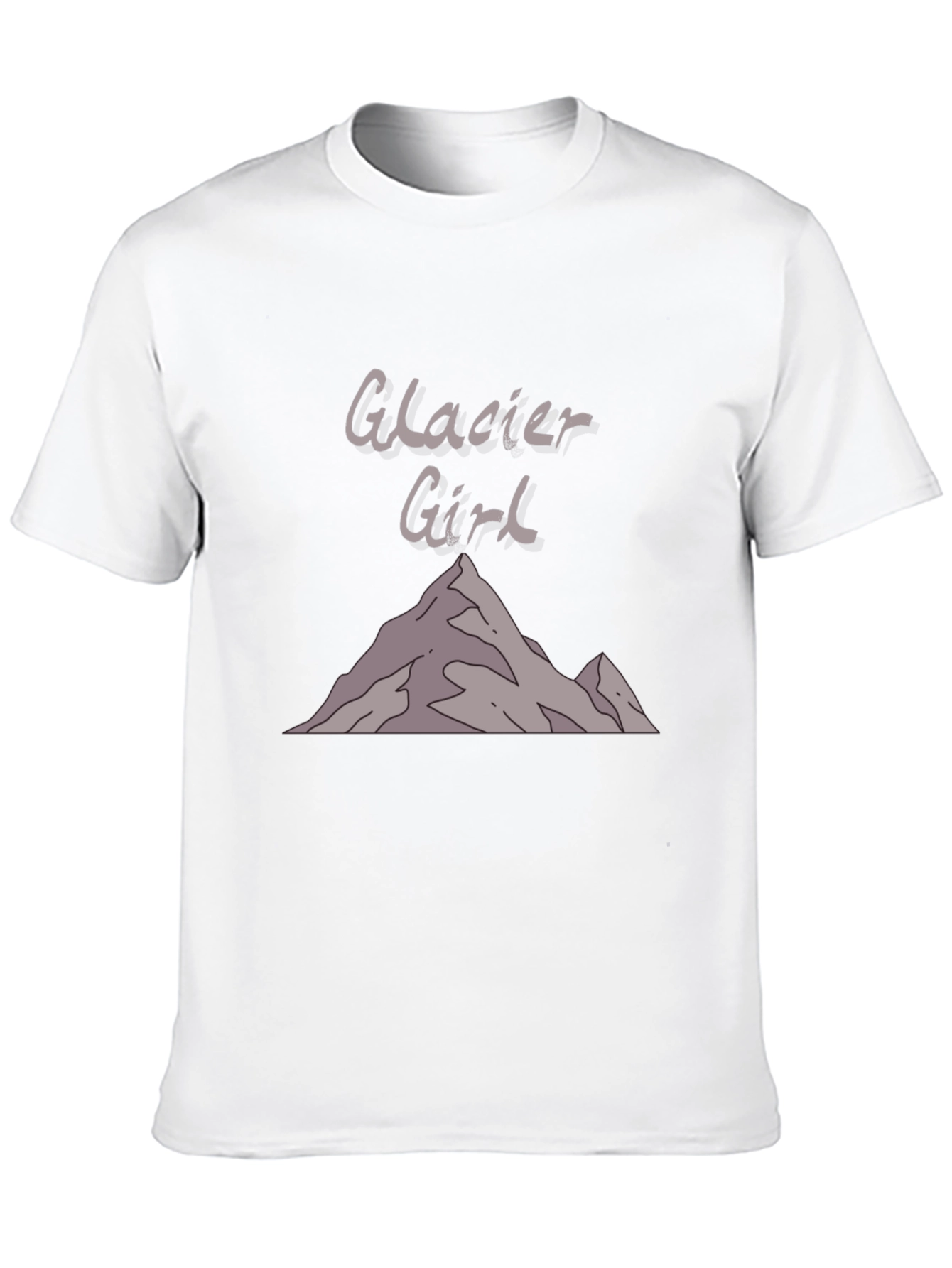 Glacier Girl Graphic T-Shirt - Black Cotton Tee