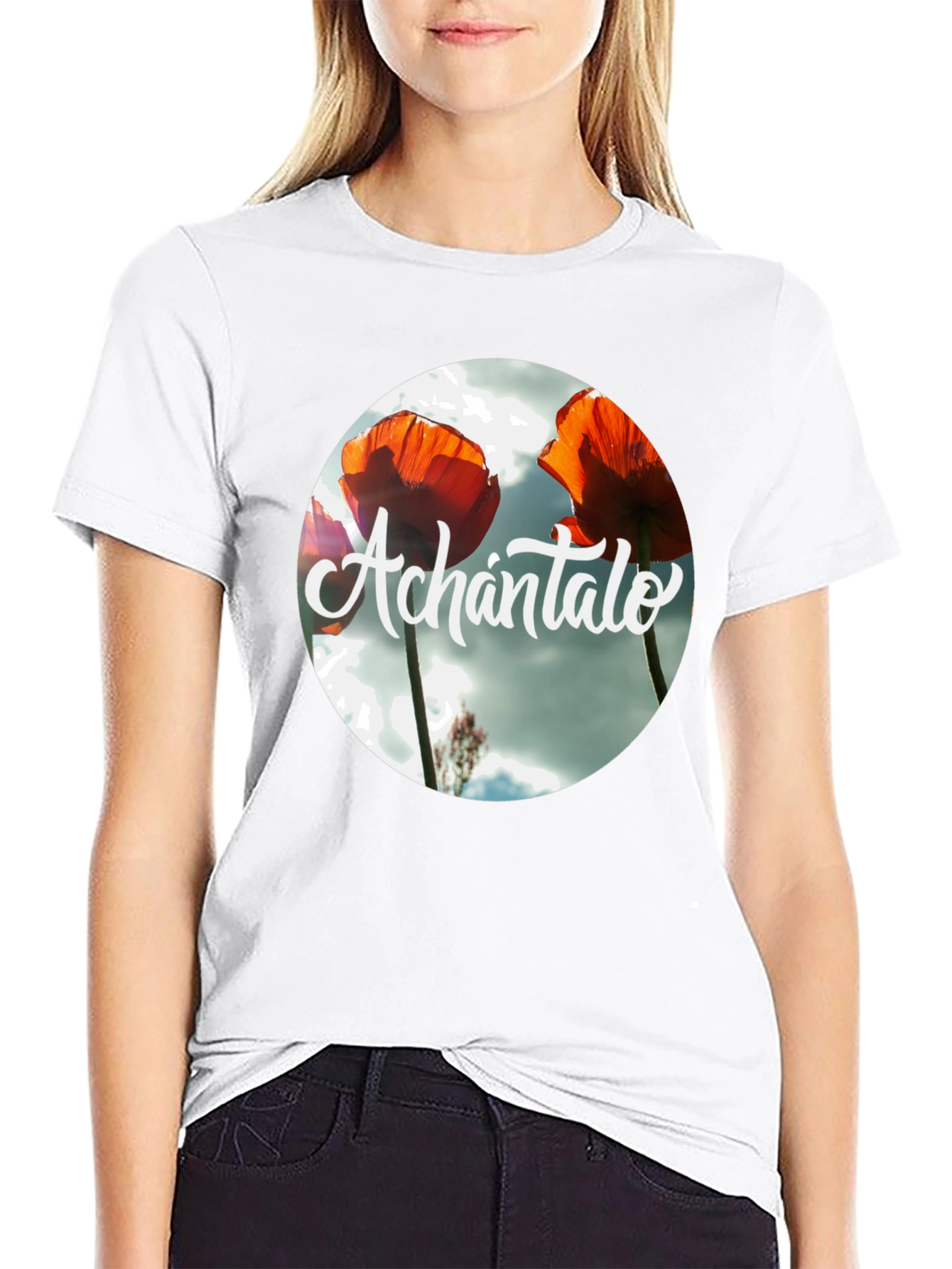 Achántalo Floral Graphic Print T-Shirt