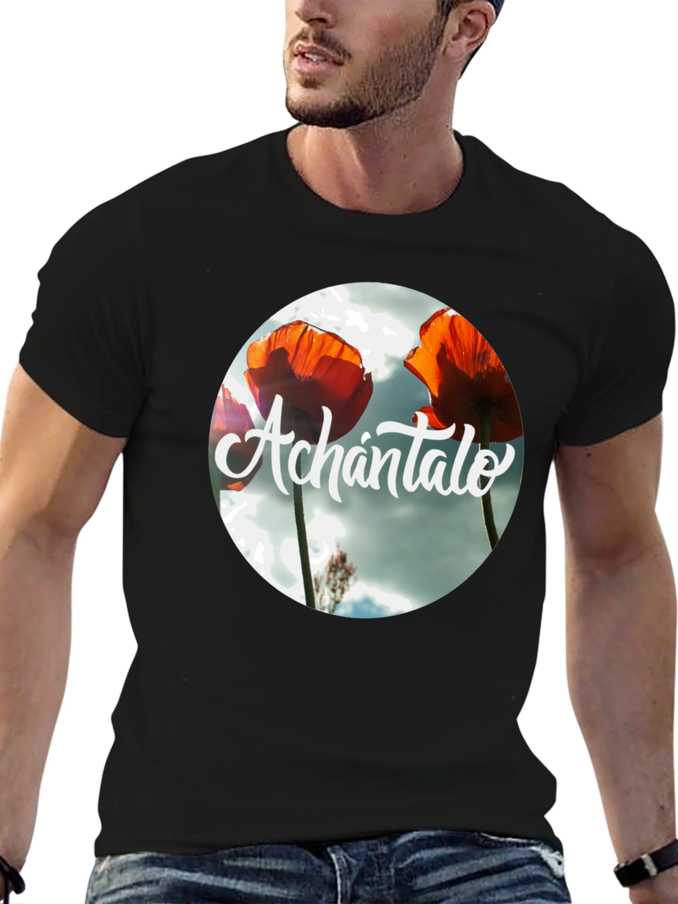 Achántalo Floral Graphic Print T-Shirt