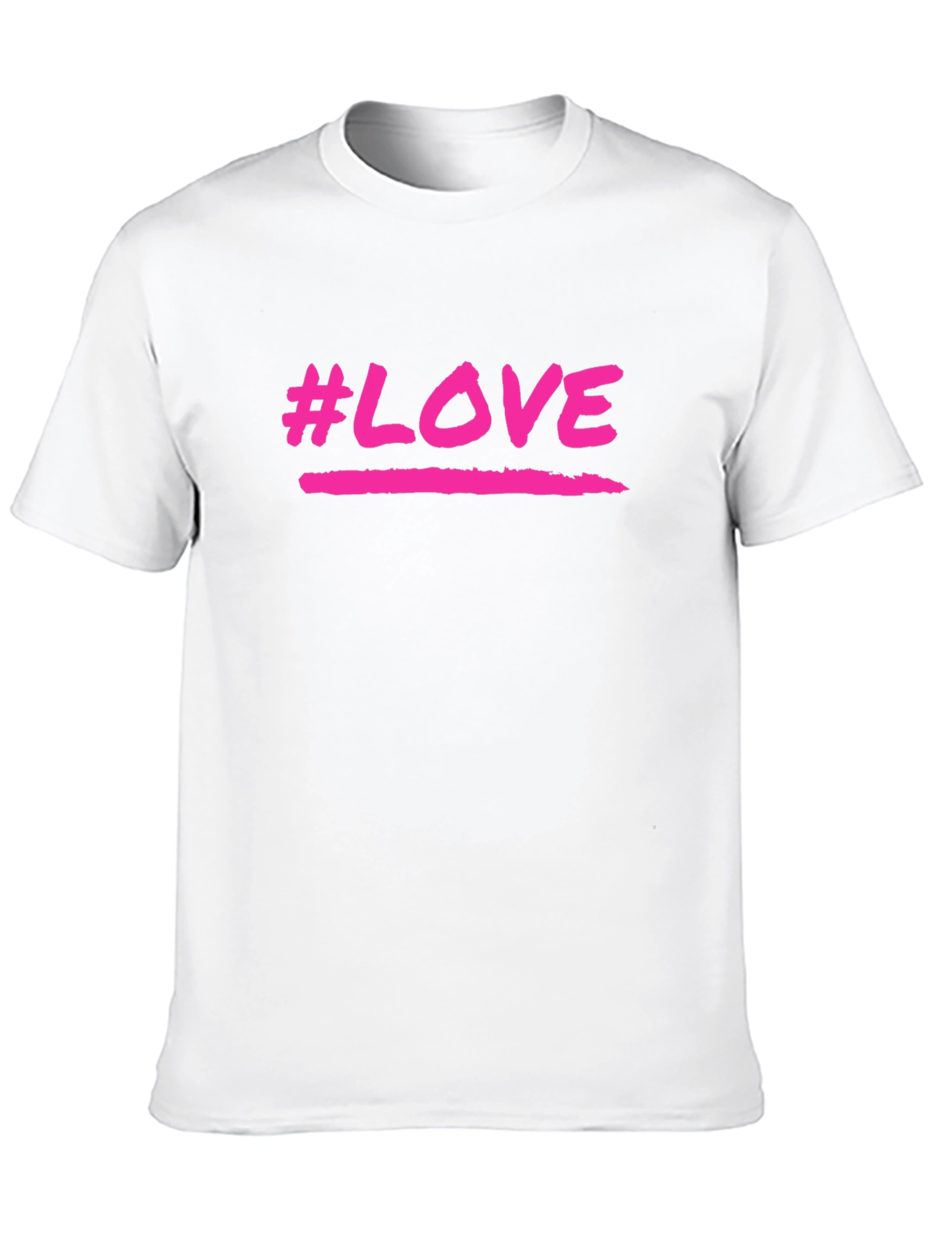 #LOVE Graphic Print Crew Neck T-Shirt
