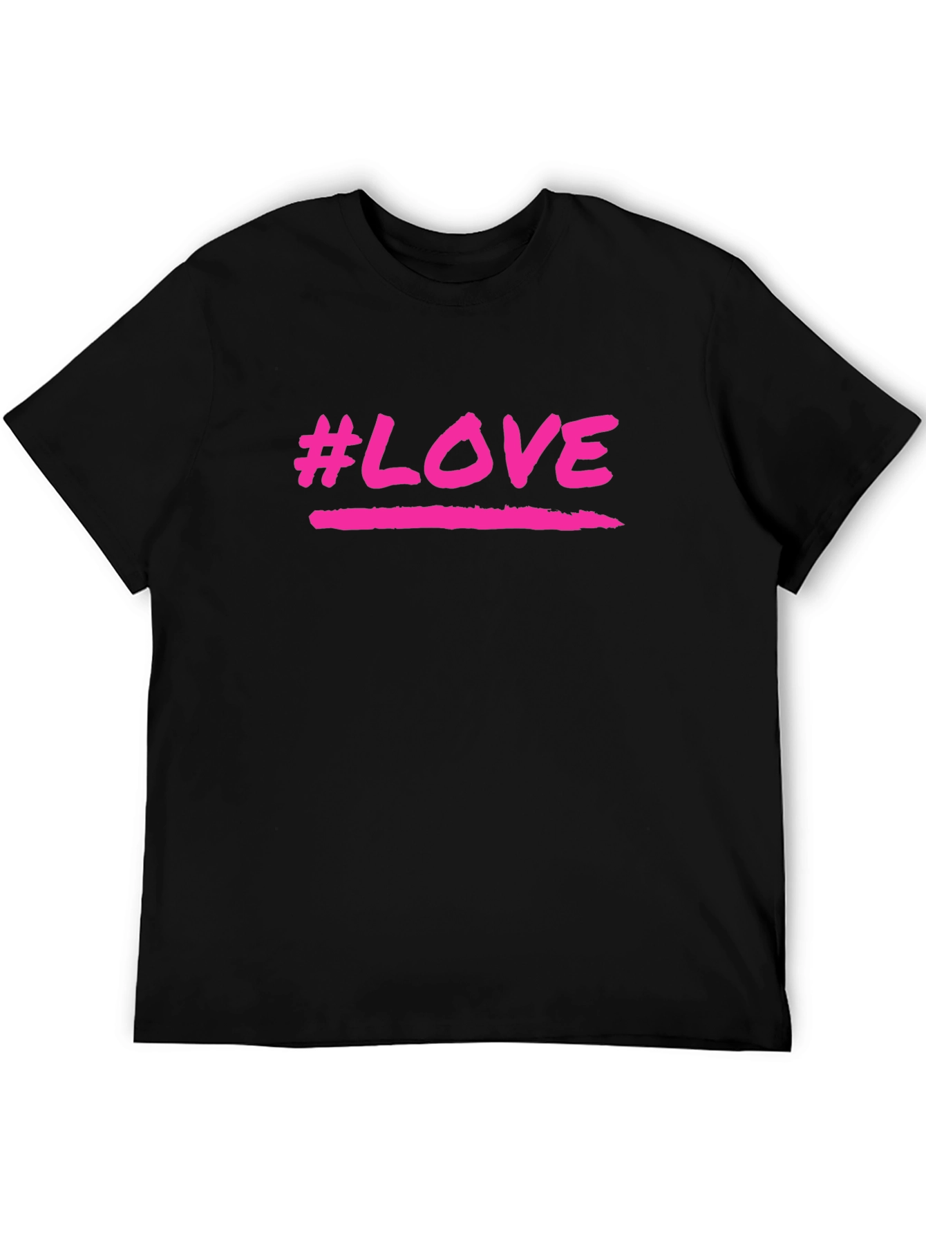 #LOVE Graphic Print Crew Neck T-Shirt
