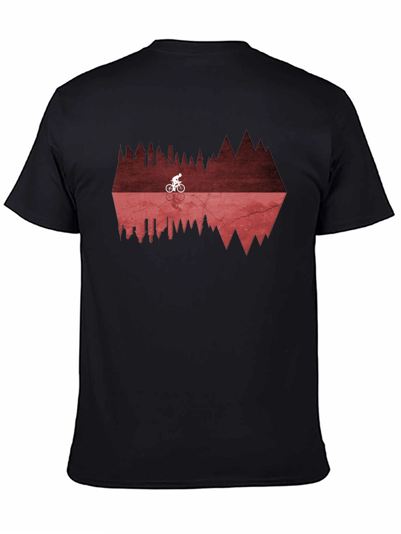 Bikers Reflection Graphic Tee - Black