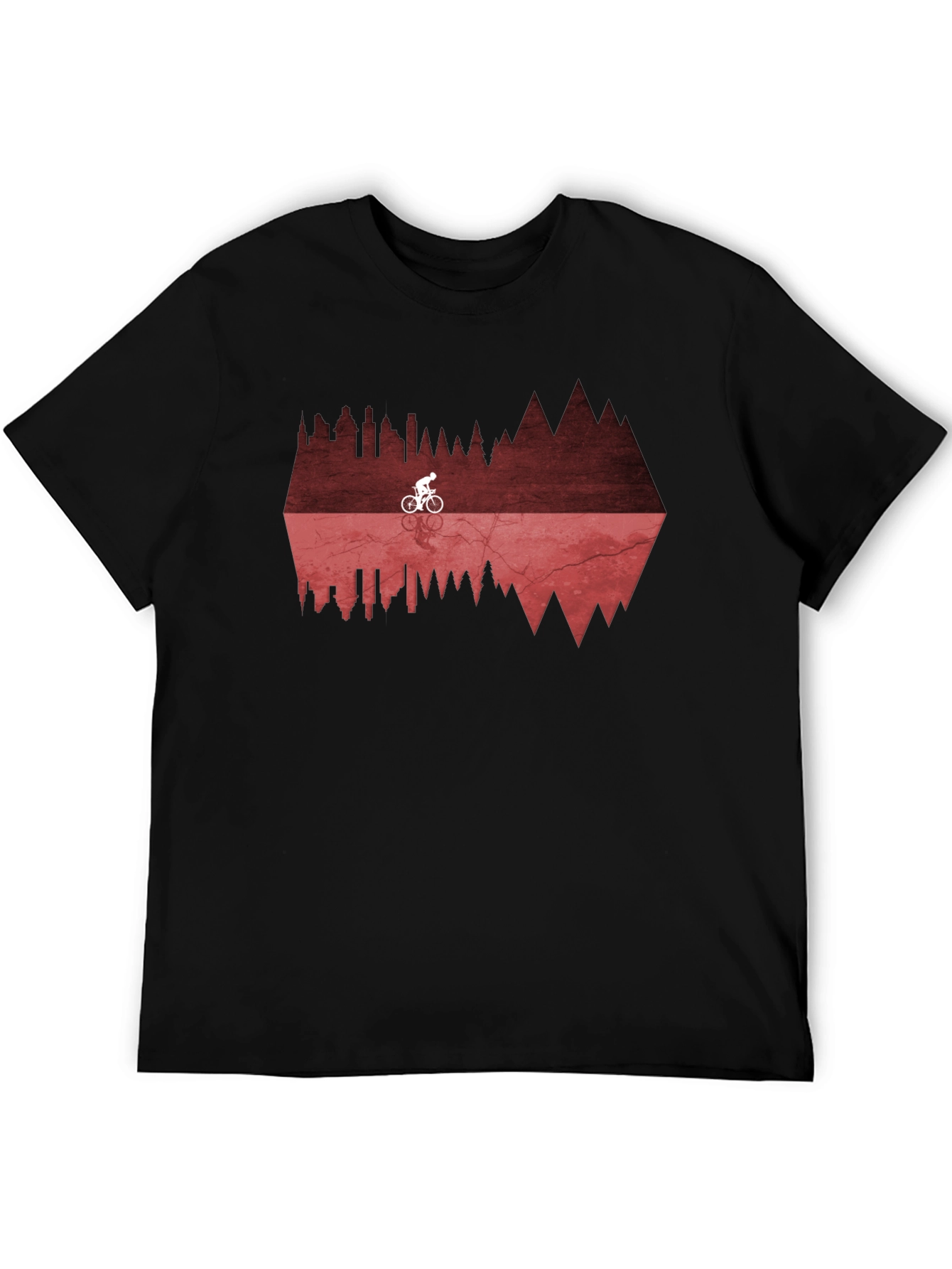 Bikers Reflection Graphic Tee - Black