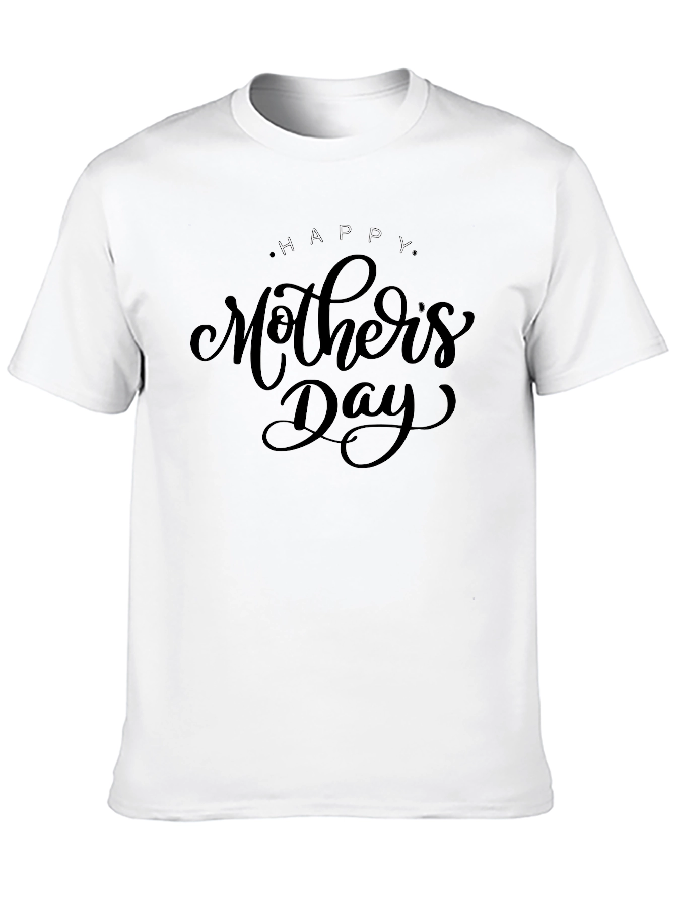 Happy Mothers Day Black T-Shirt