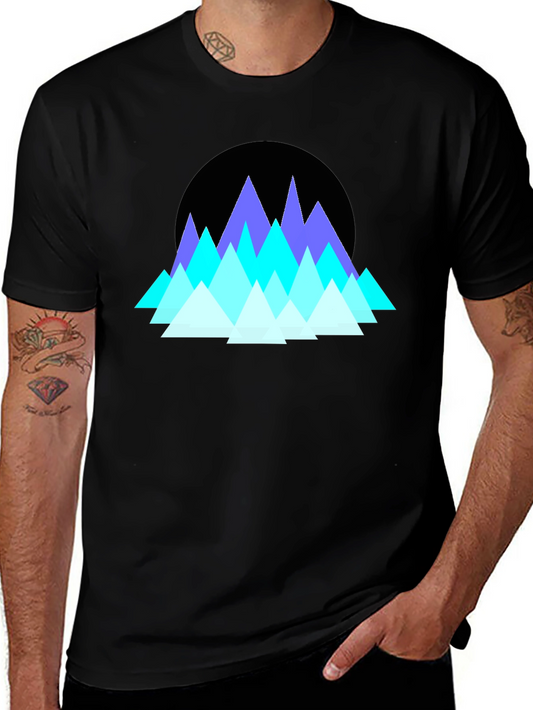 Geometric Mountain Peak T-Shirt