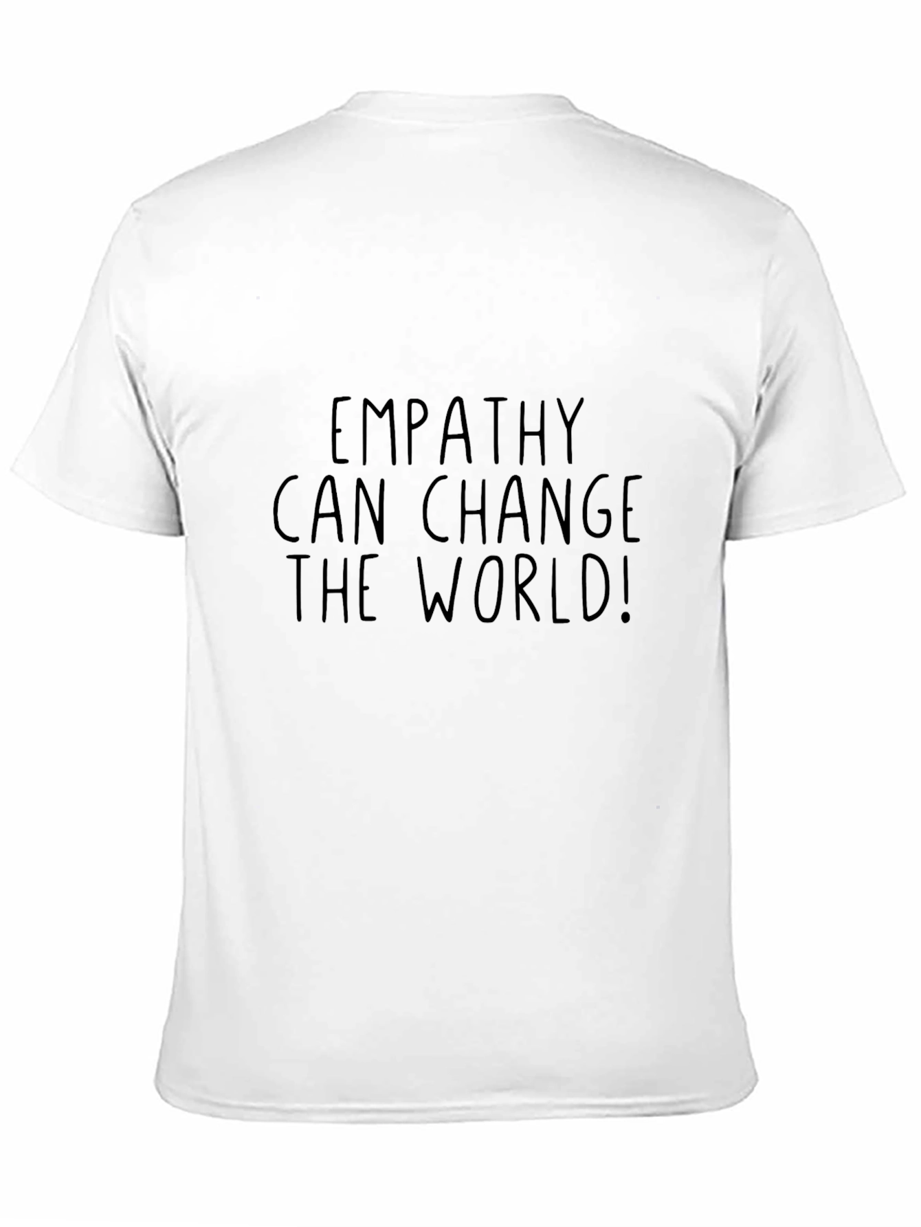 Empathy Can Change The World Black Tee Shirt