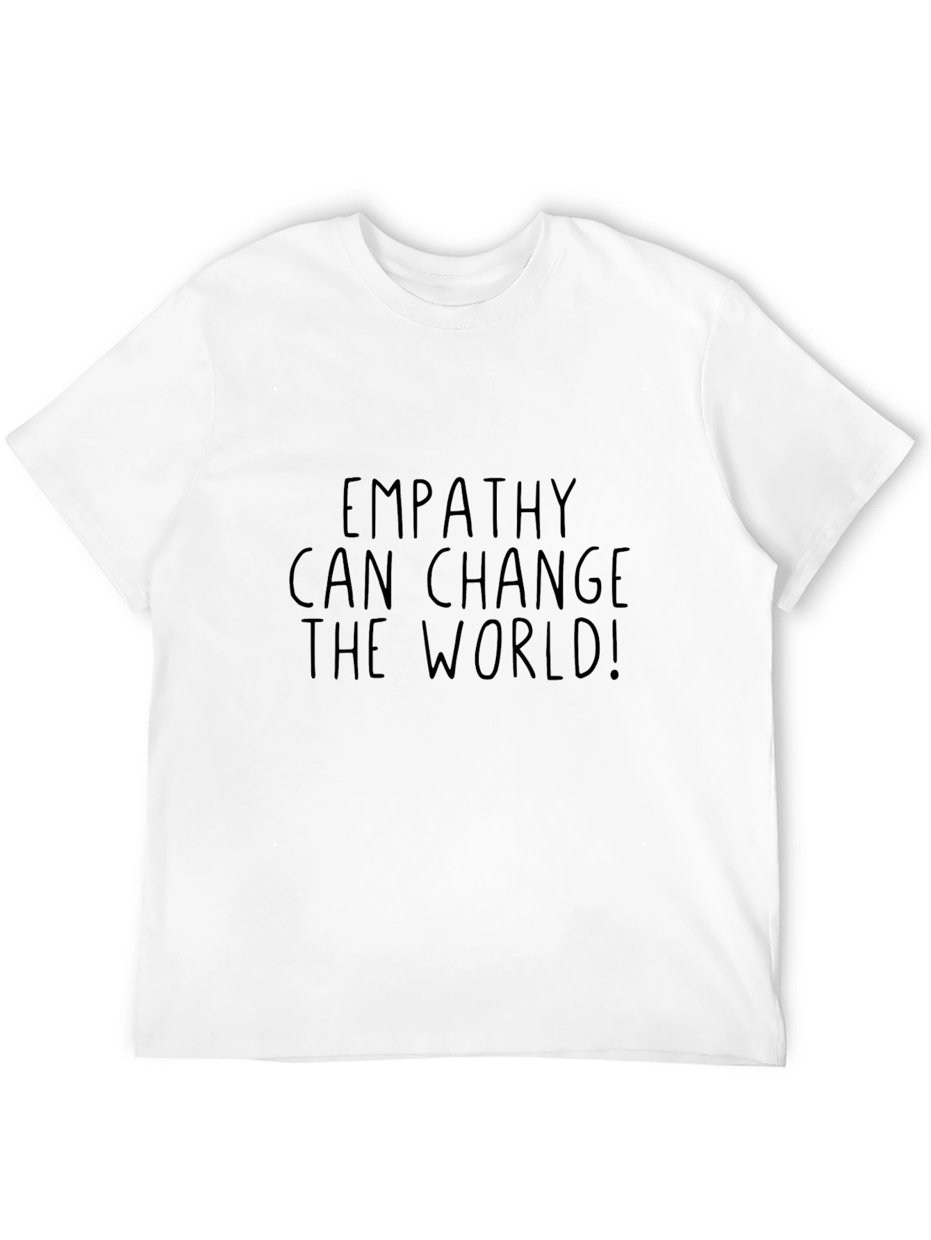 Empathy Can Change The World Black Tee Shirt