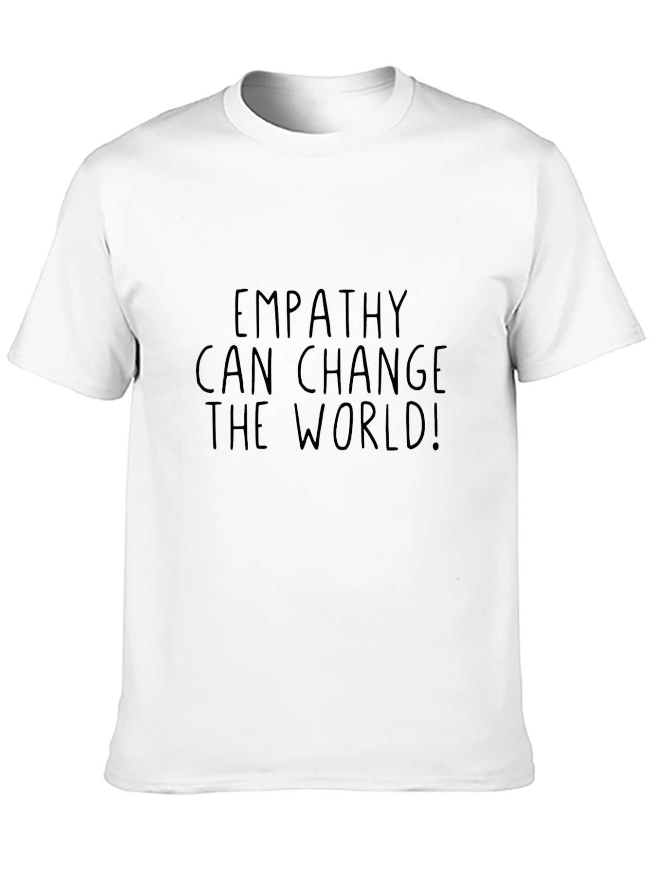 Empathy Can Change The World Black Tee Shirt