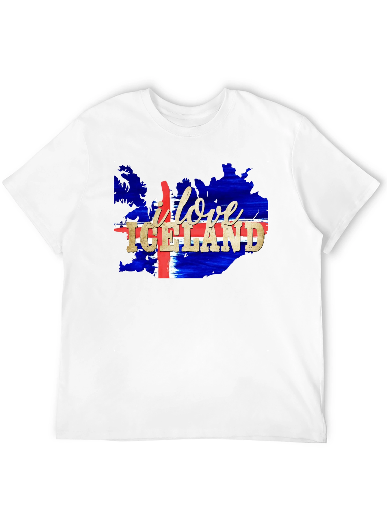 I Love Iceland Map T-Shirt