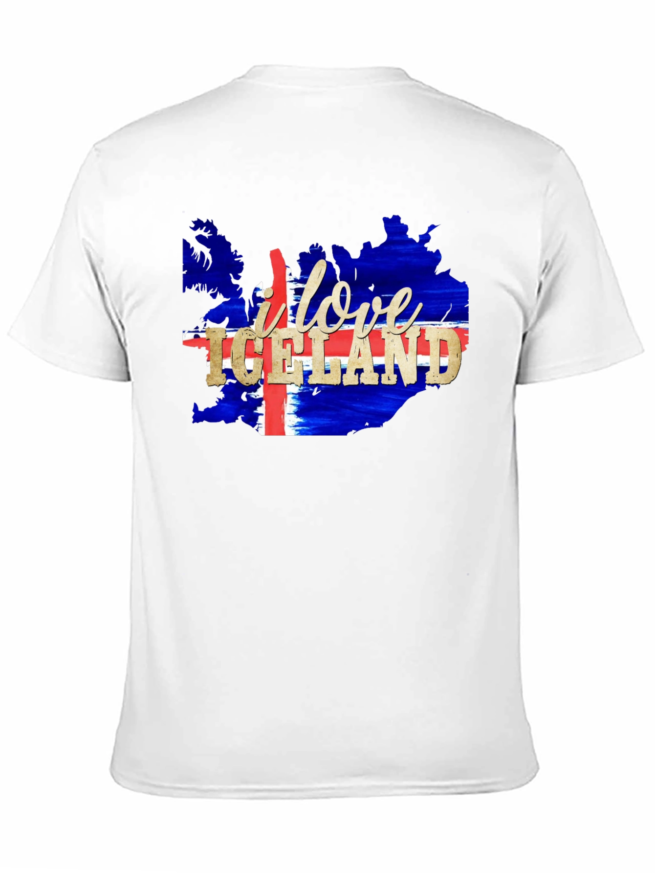 I Love Iceland Map T-Shirt