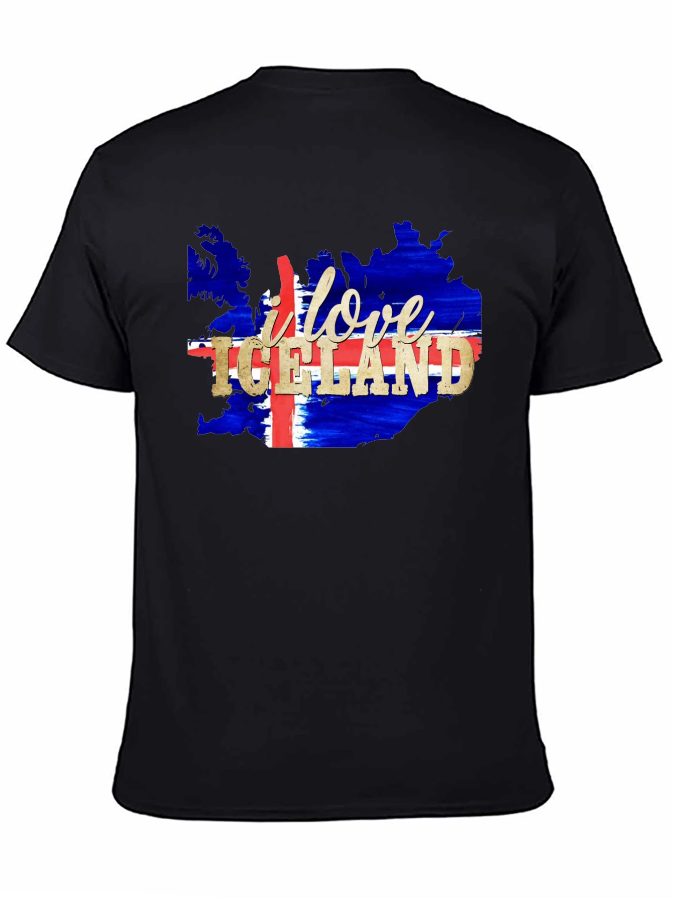 I Love Iceland Map T-Shirt