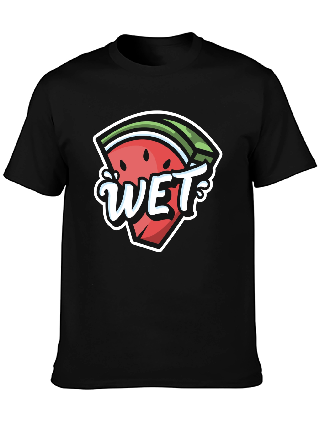Watermelon Wet Graphic Tee - Summer Fun T-Shirt
