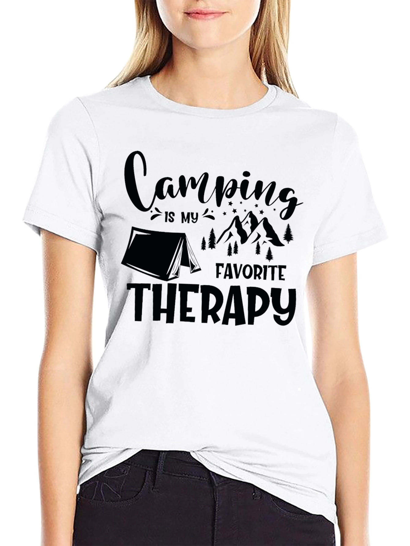 Camping is My Favorite Therapy Tee