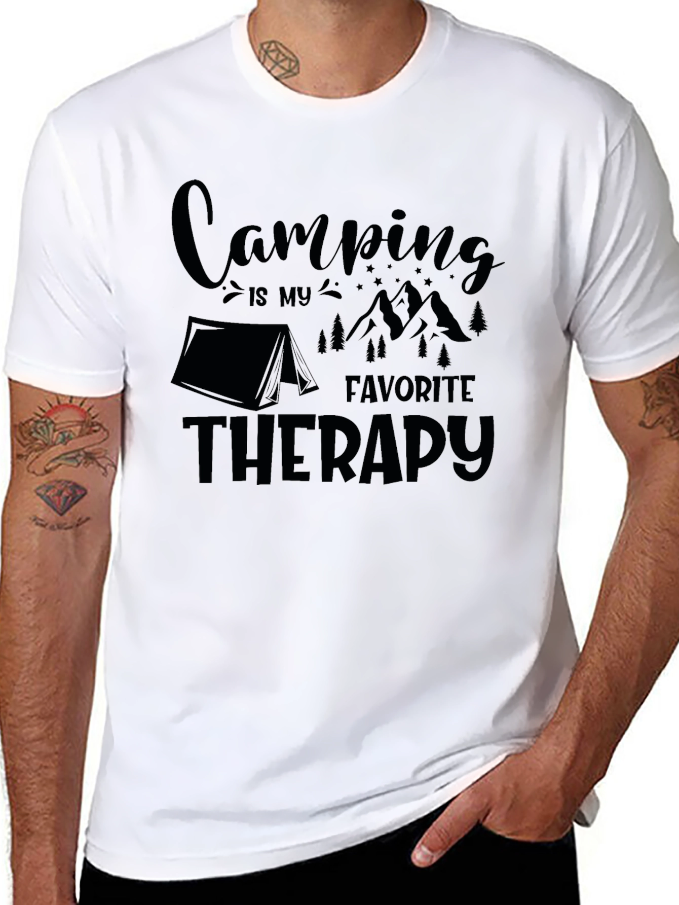 Camping is My Favorite Therapy Tee