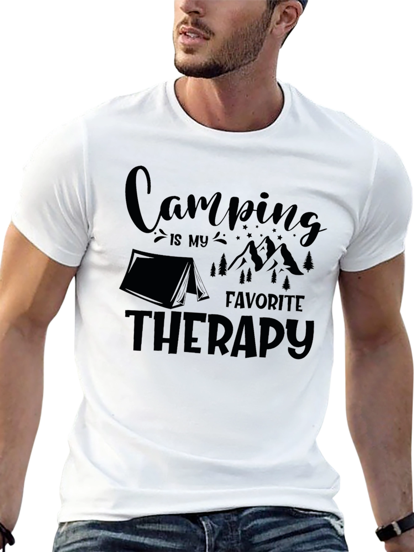 Camping is My Favorite Therapy Tee