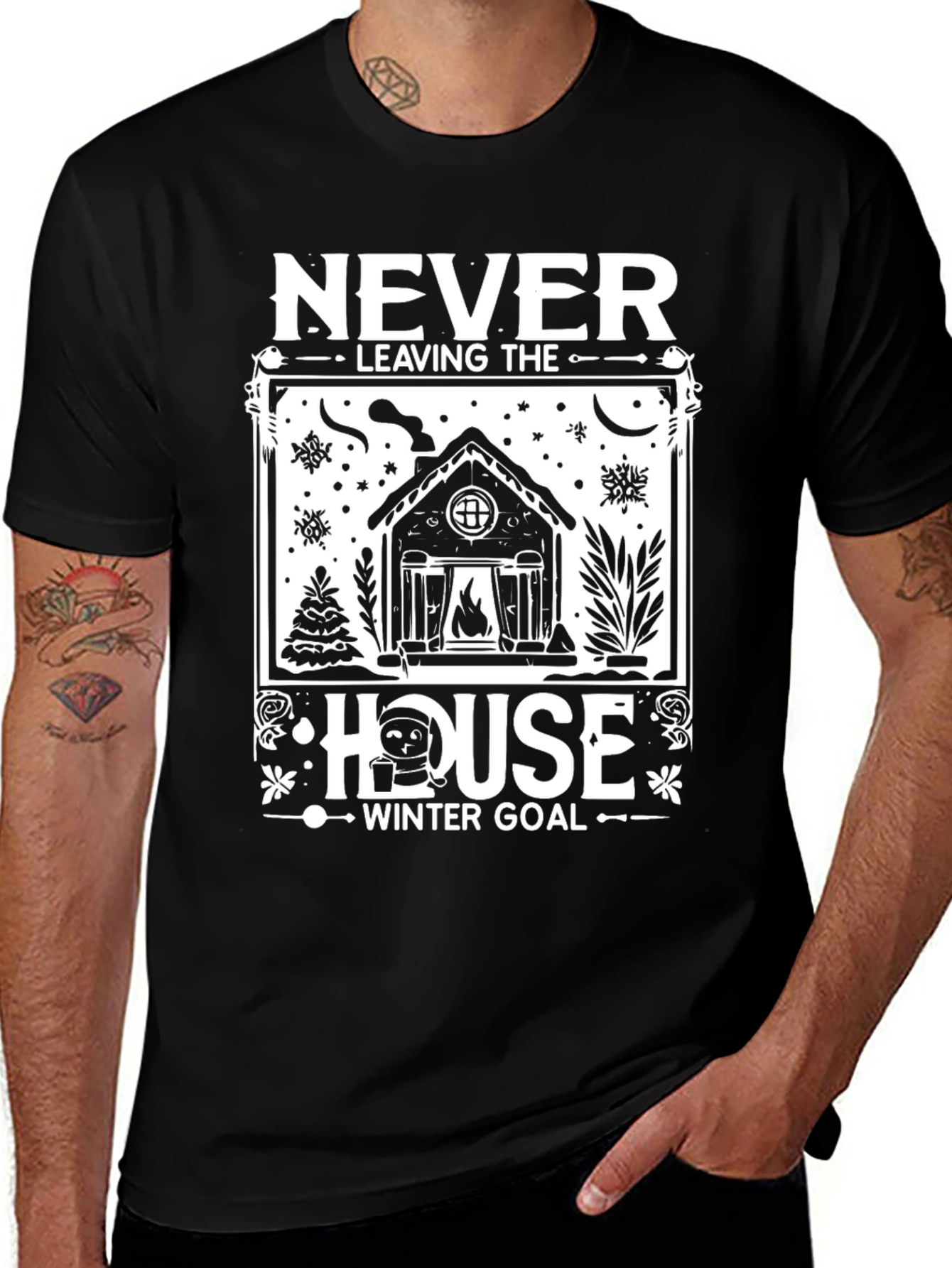 Never Leaving The House Winter Goal T-Shirt