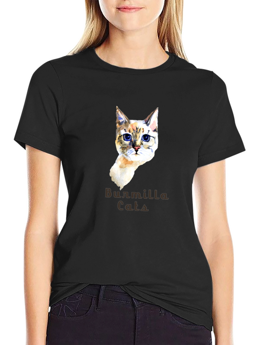 Burmilla Cat Graphic Tee - Stylish Comfort