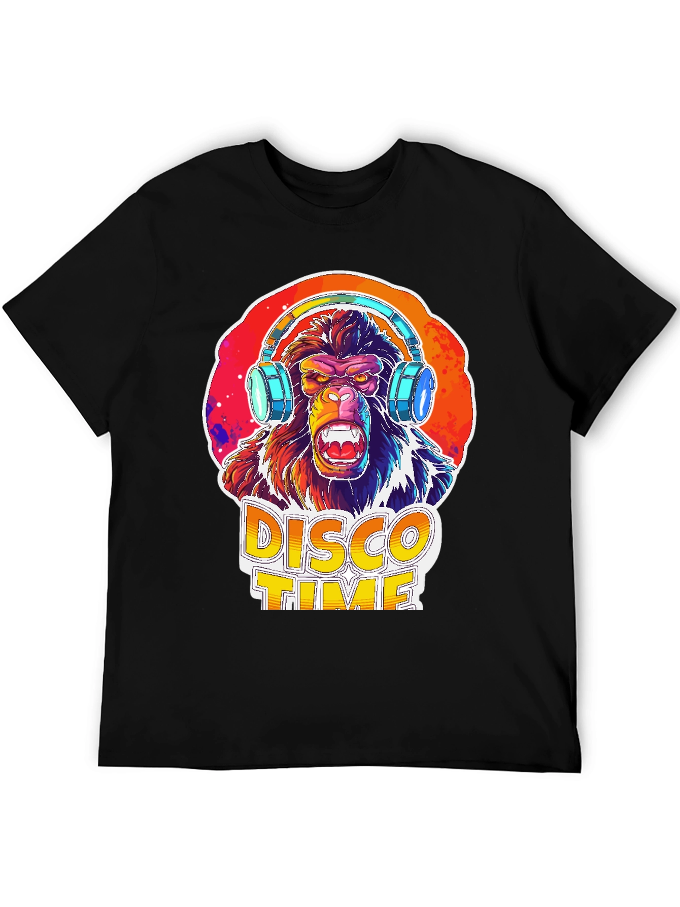 Disco Gorilla Graphic Tee - Party Animal Shirt