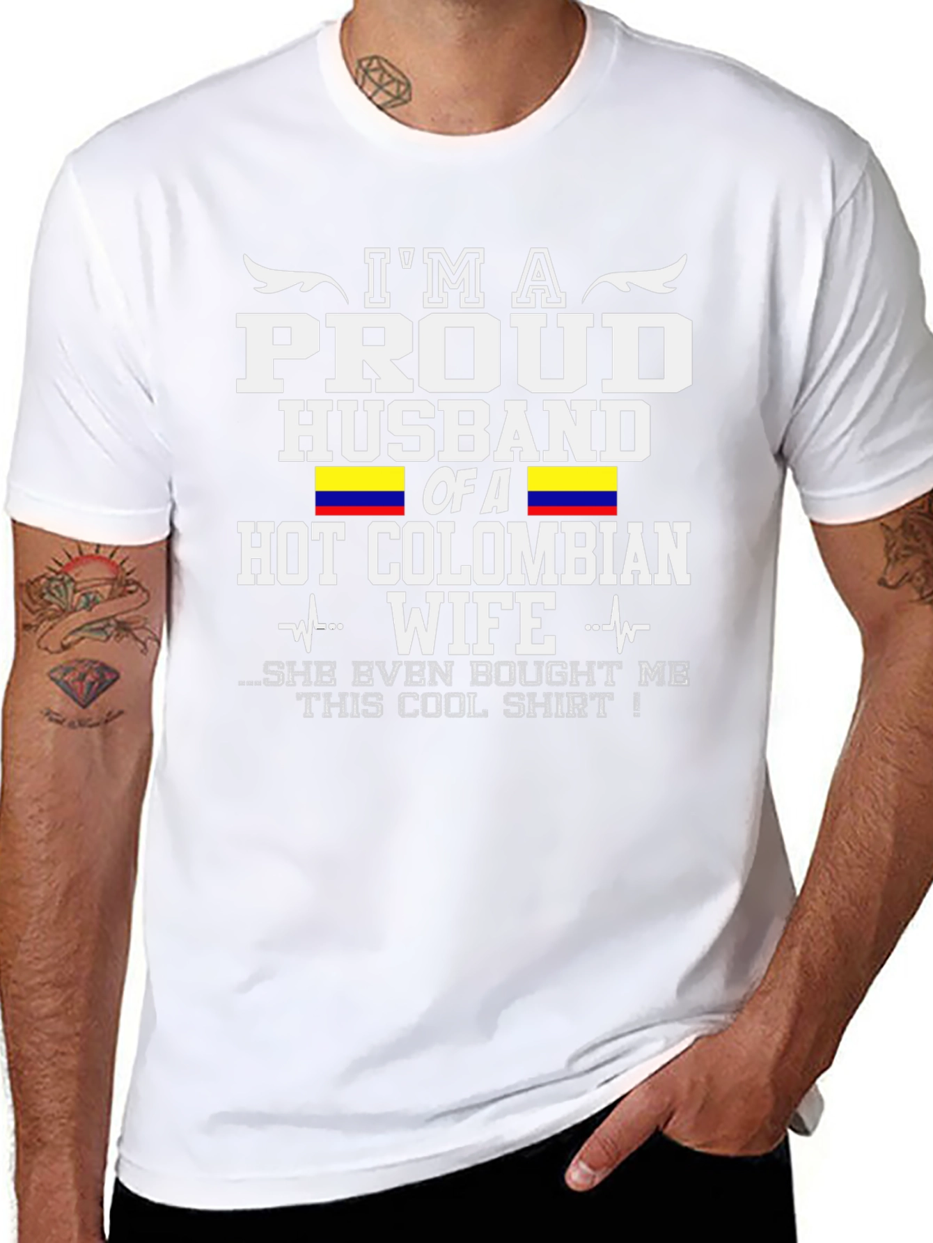 Proud Husband of a Hot Colombian Wife T-Shirt