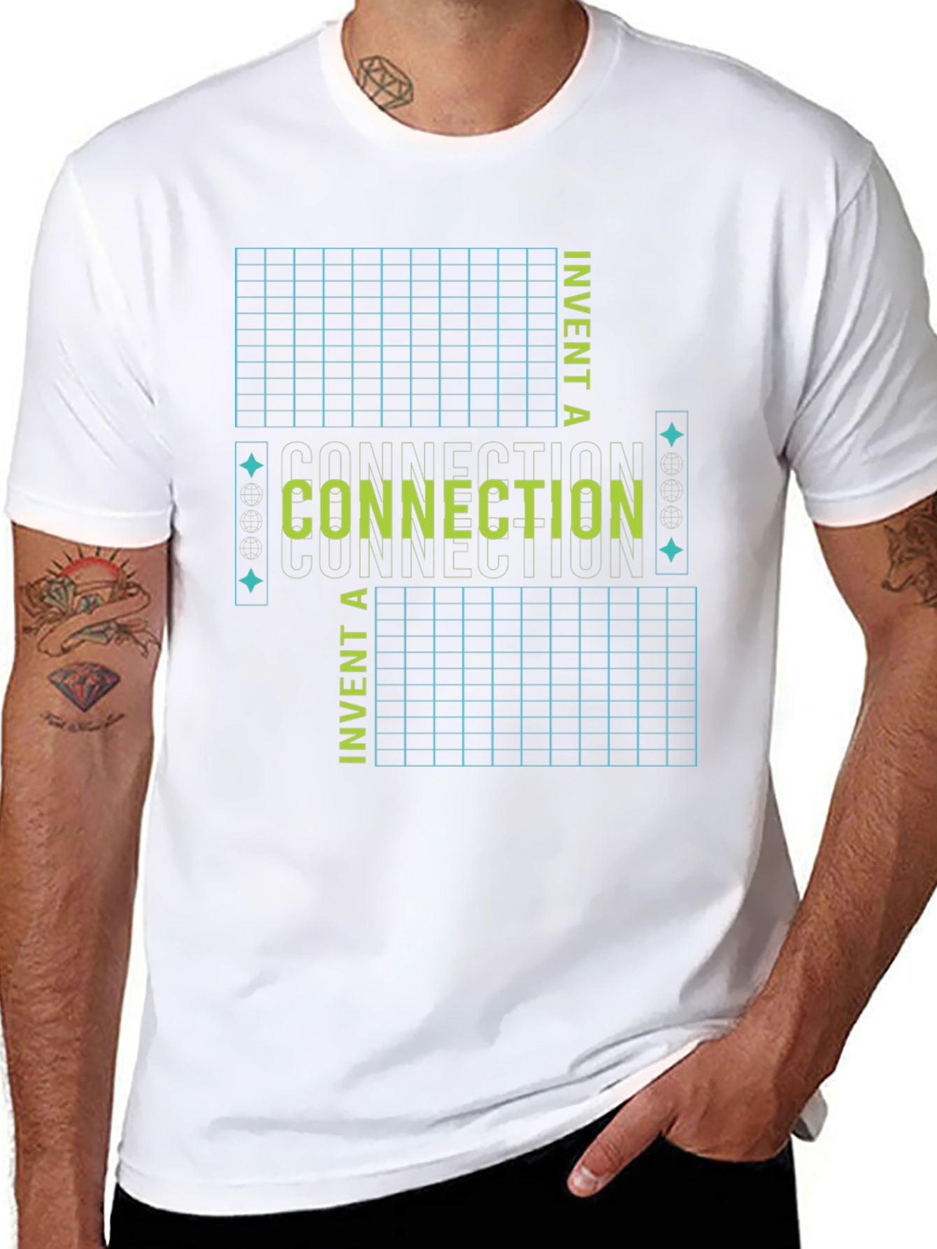 Connection Invent Tee - Black Graphic T-Shirt