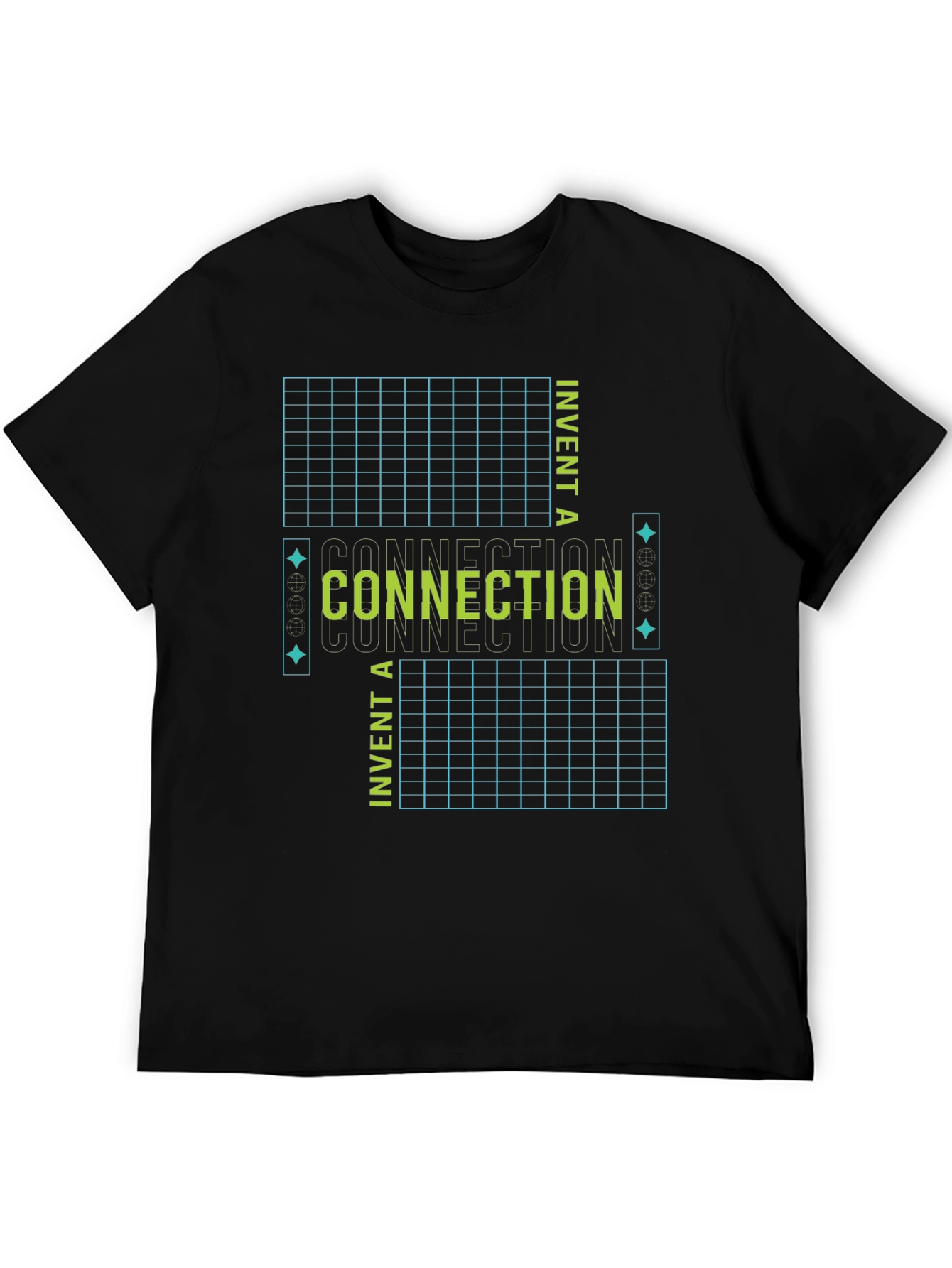 Connection Invent Tee - Black Graphic T-Shirt