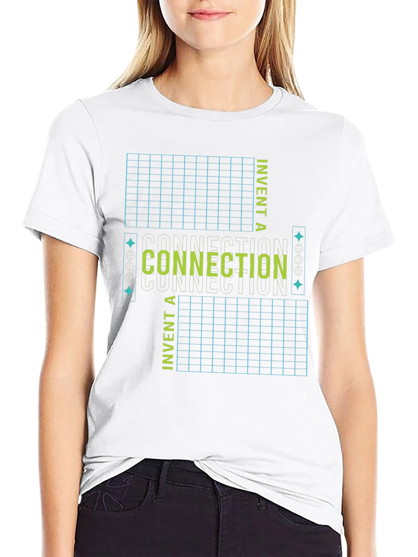 Connection Invent Tee - Black Graphic T-Shirt