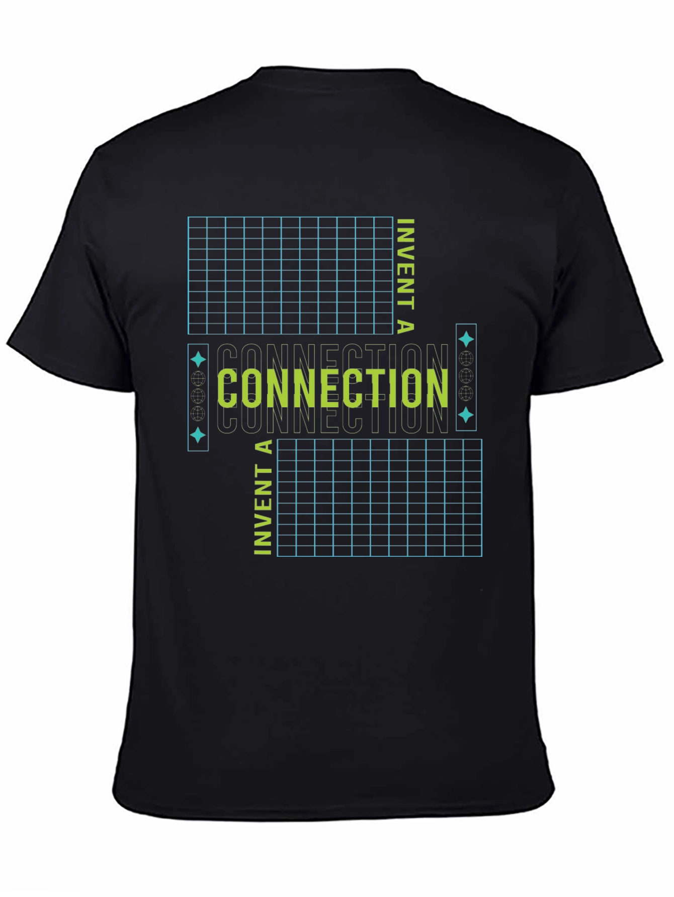 Connection Invent Tee - Black Graphic T-Shirt