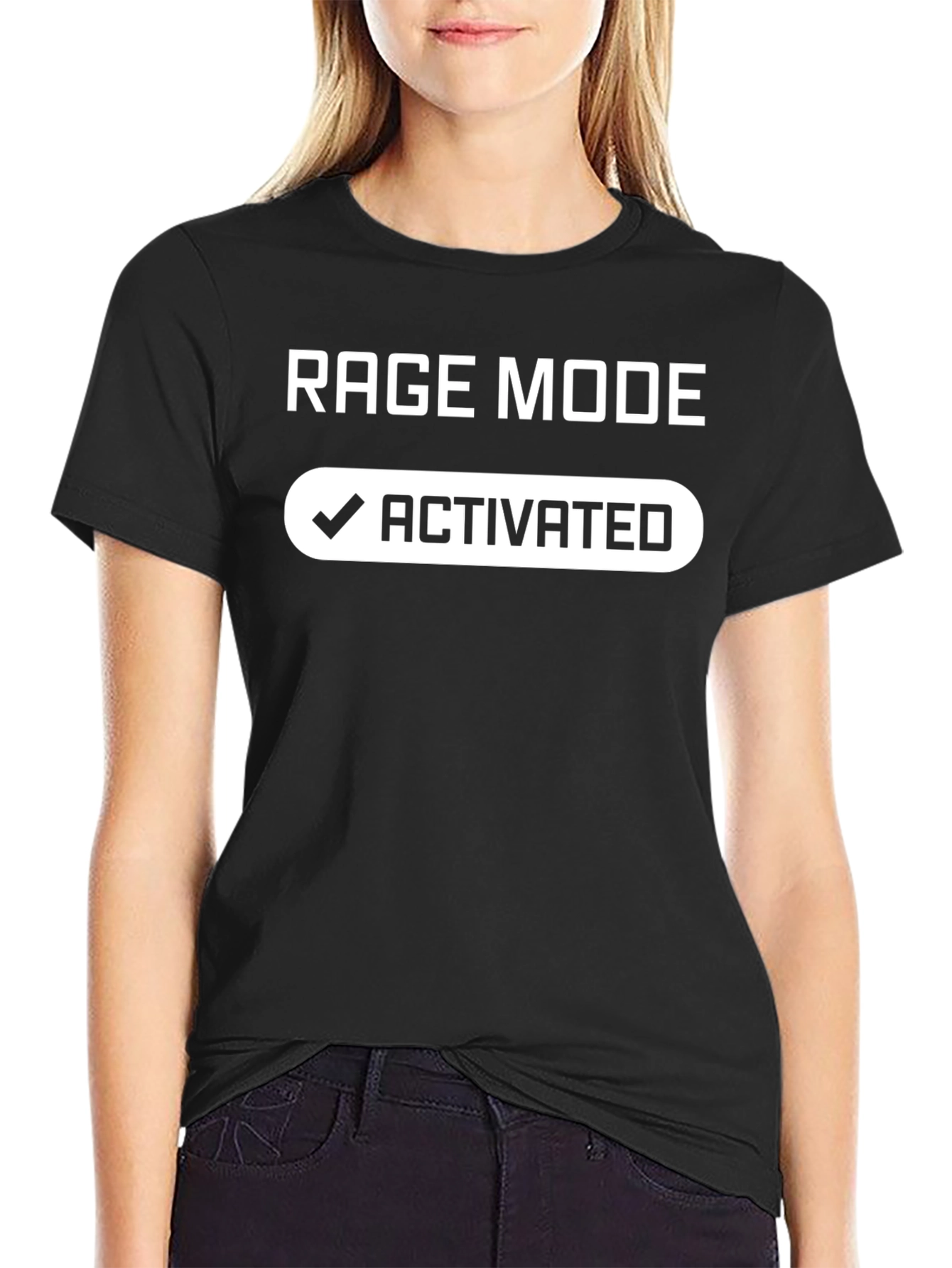 Rage Mode Activated Black Graphic Tee