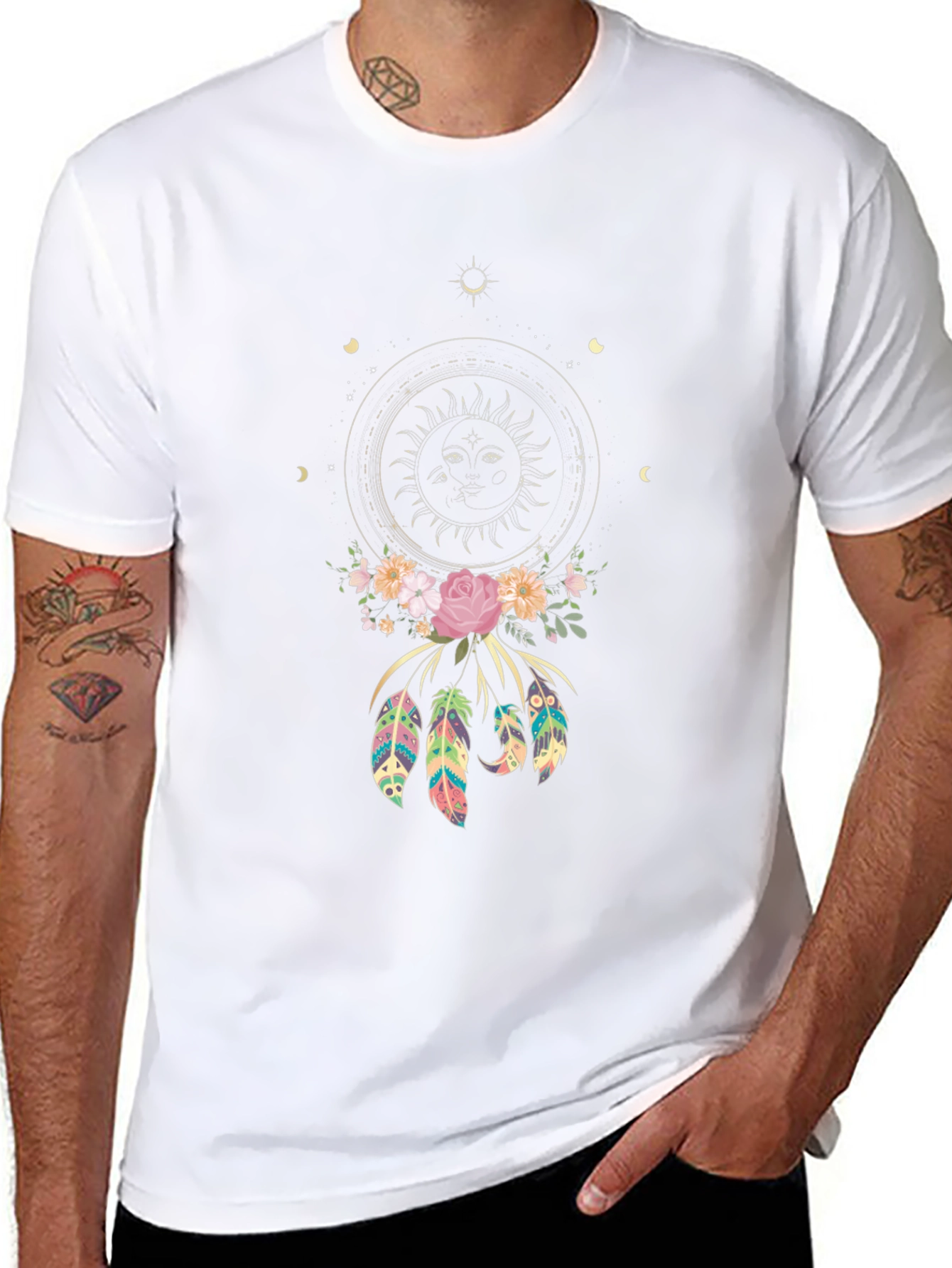 Dreamcatcher Graphic Tee - Boho Style