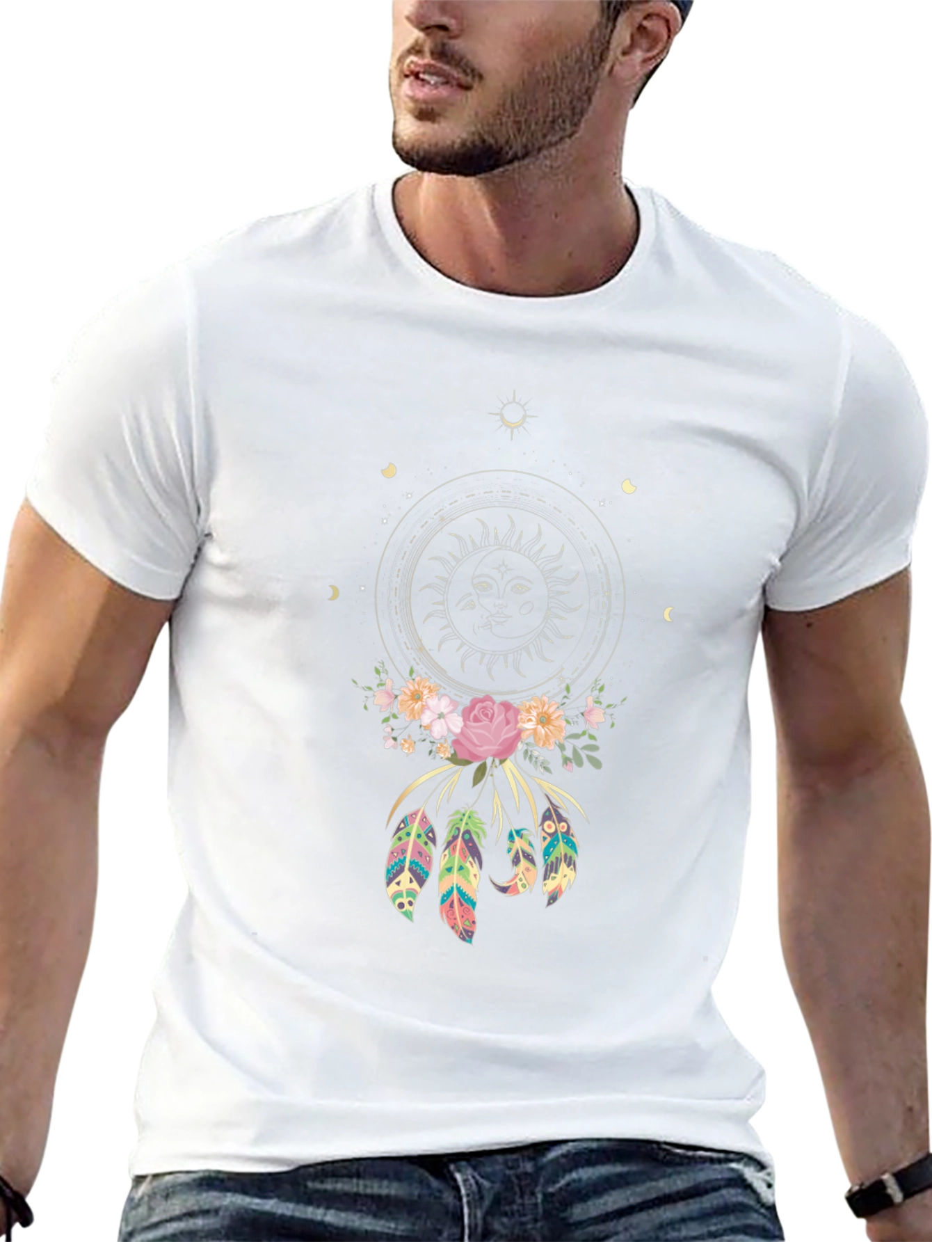 Dreamcatcher Graphic Tee - Boho Style