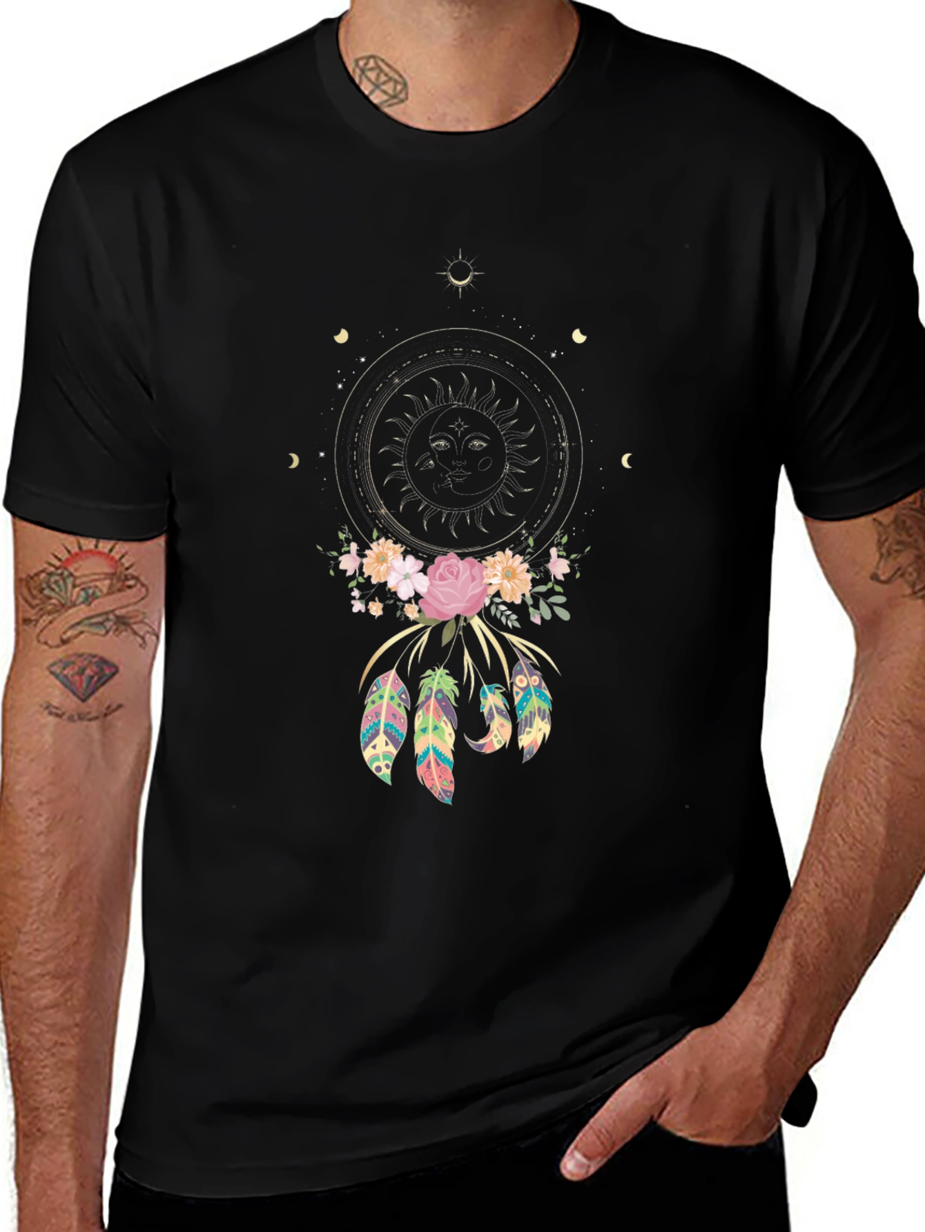Dreamcatcher Graphic Tee - Boho Style
