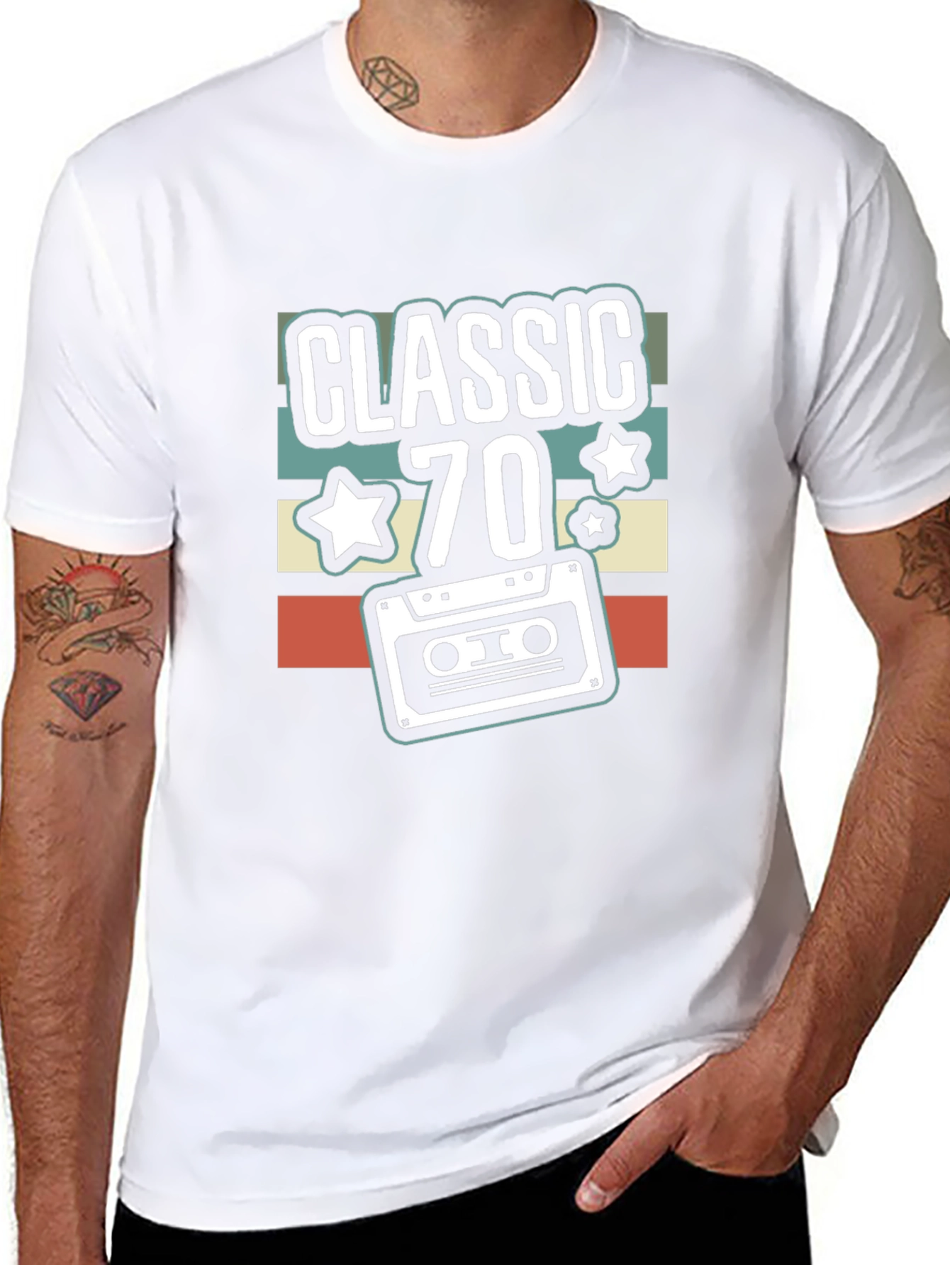 Classic 70s Cassette Tape Graphic Tee