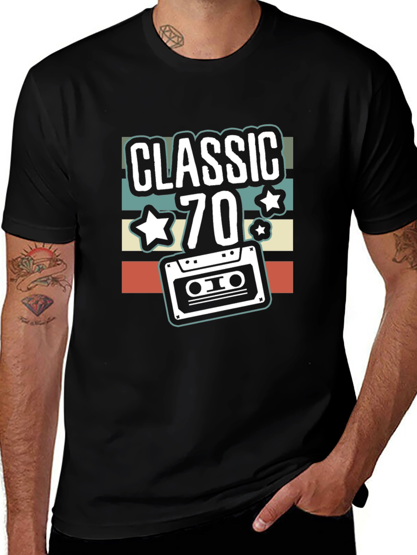 Classic 70s Cassette Tape Graphic Tee