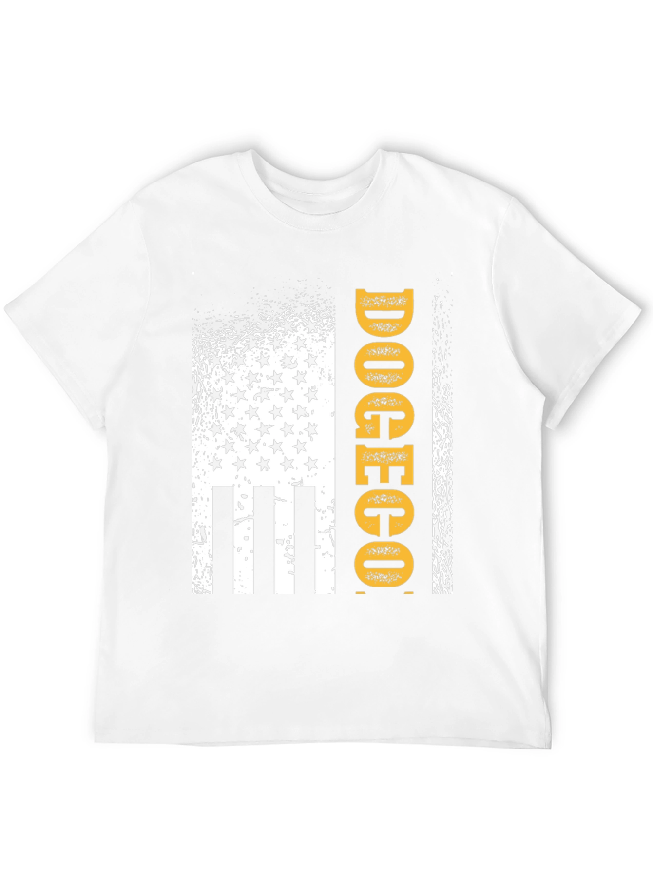 DOGECO Funny Graphic Tee American Flag Style