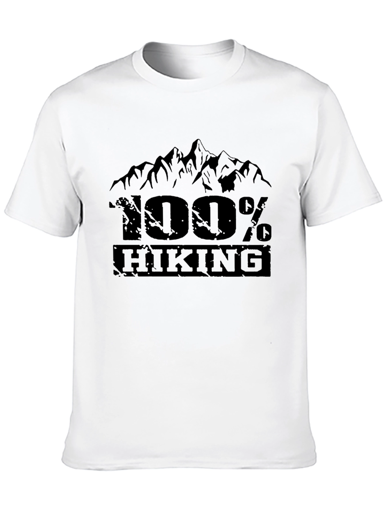 100% Hiking Graphic Tee - Black Mountain Design