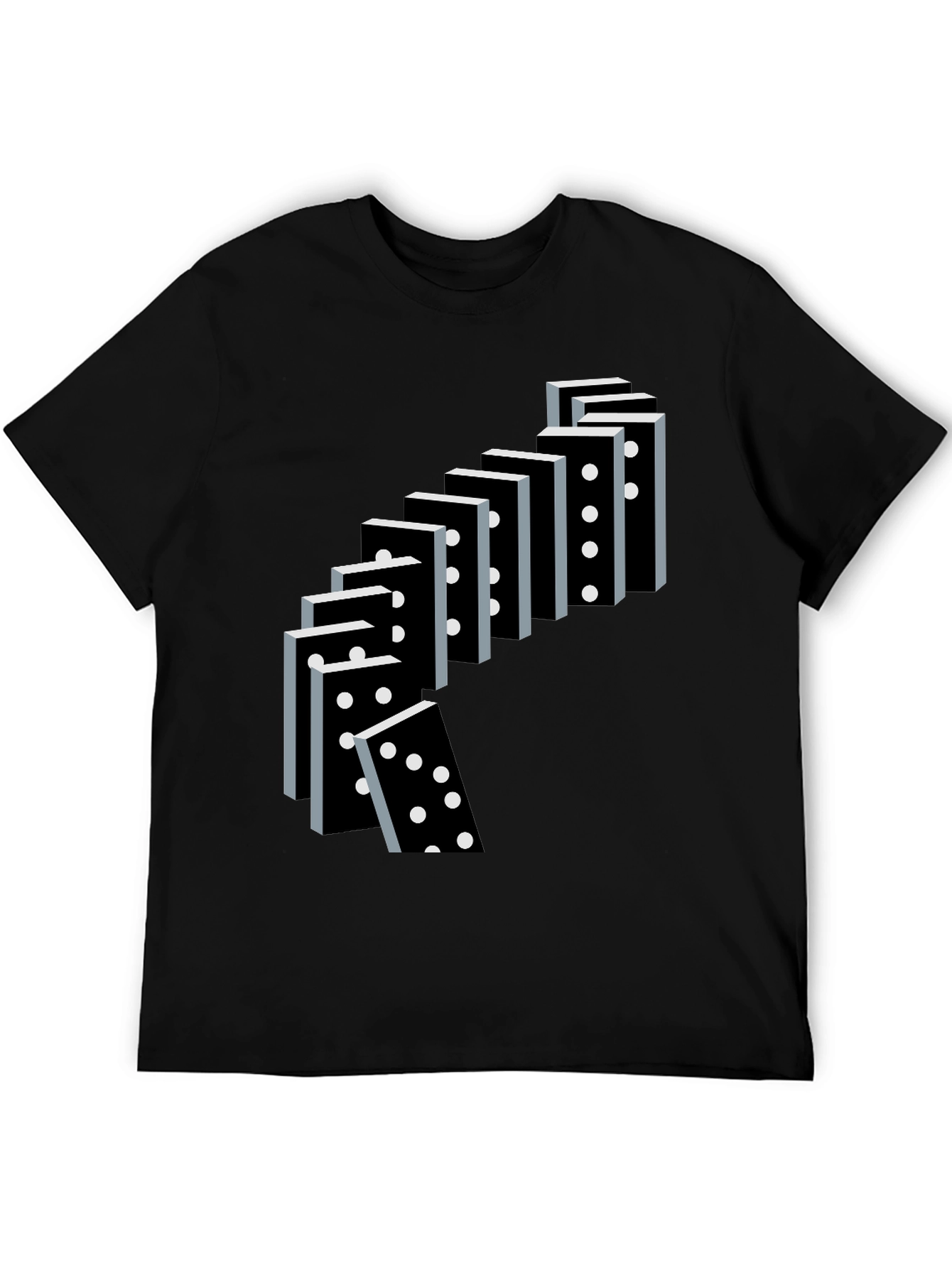 Domino Effect Graphic Tee - Casual Cool T-Shirt