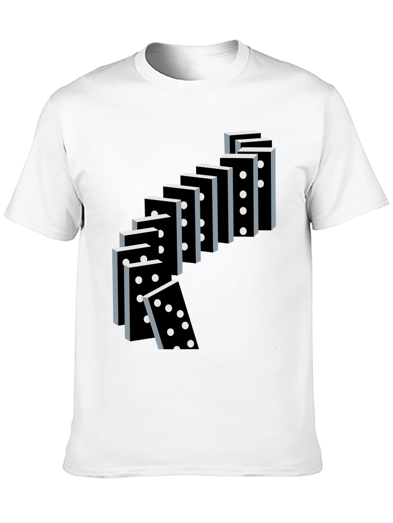 Domino Effect Graphic Tee - Casual Cool T-Shirt