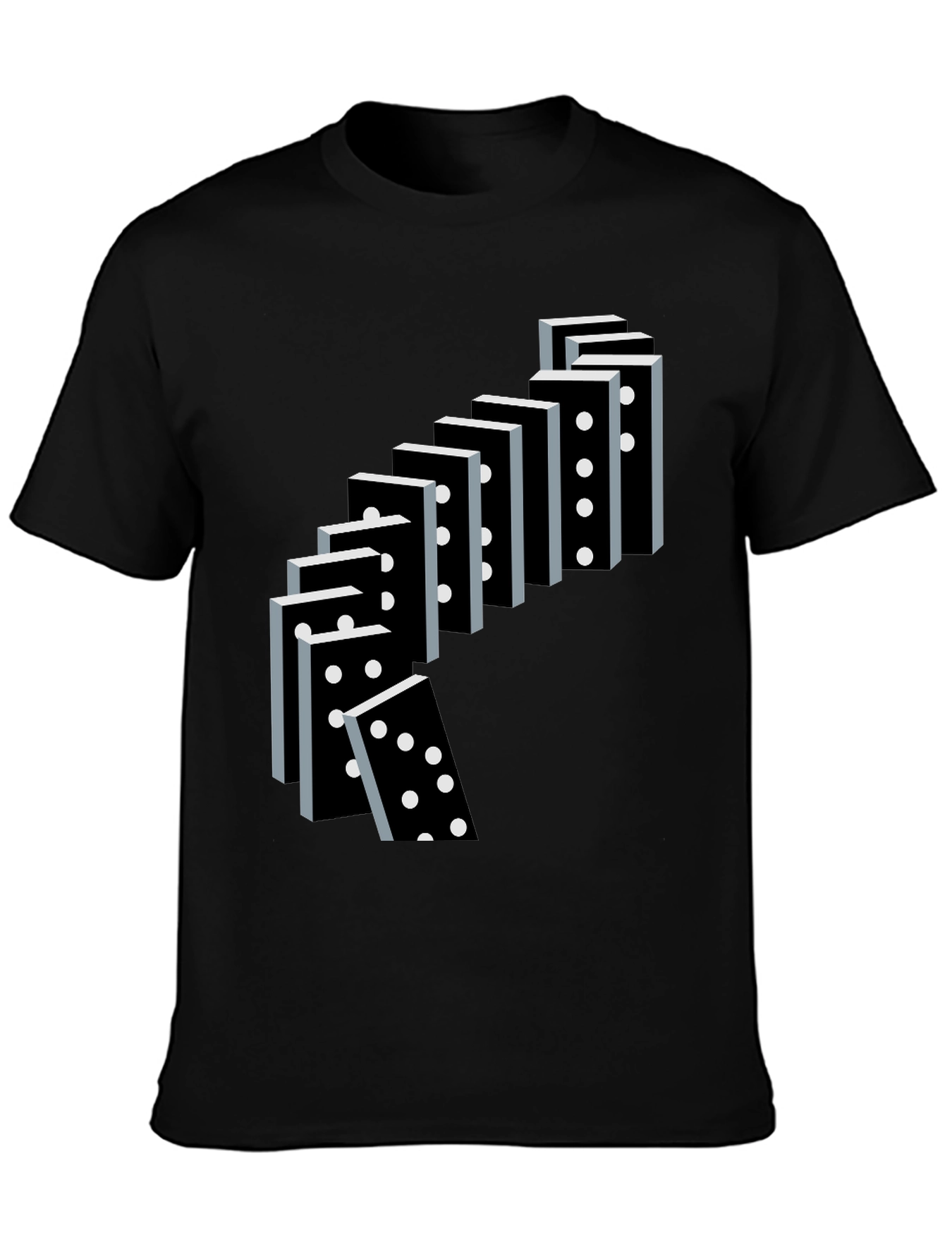 Domino Effect Graphic Tee - Casual Cool T-Shirt