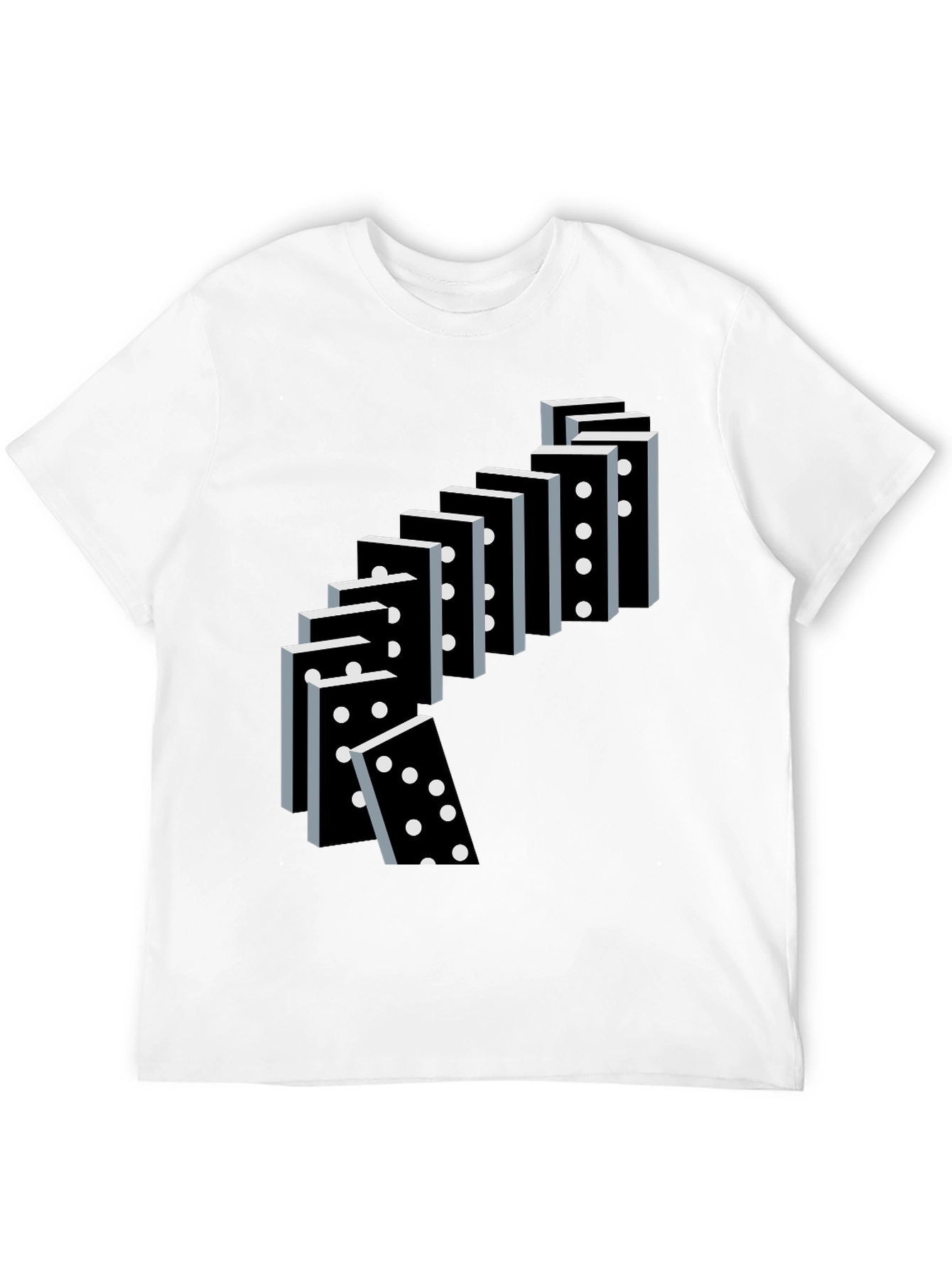 Domino Effect Graphic Tee - Casual Cool T-Shirt