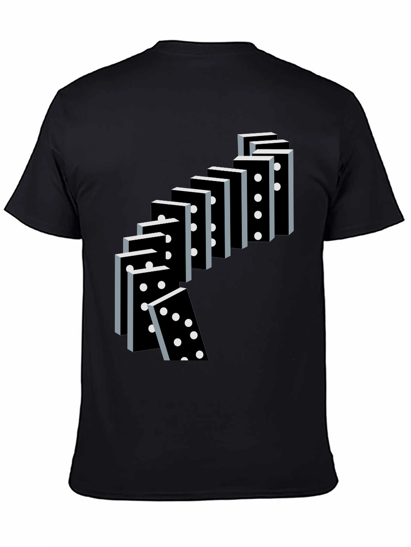 Domino Effect Graphic Tee - Casual Cool T-Shirt