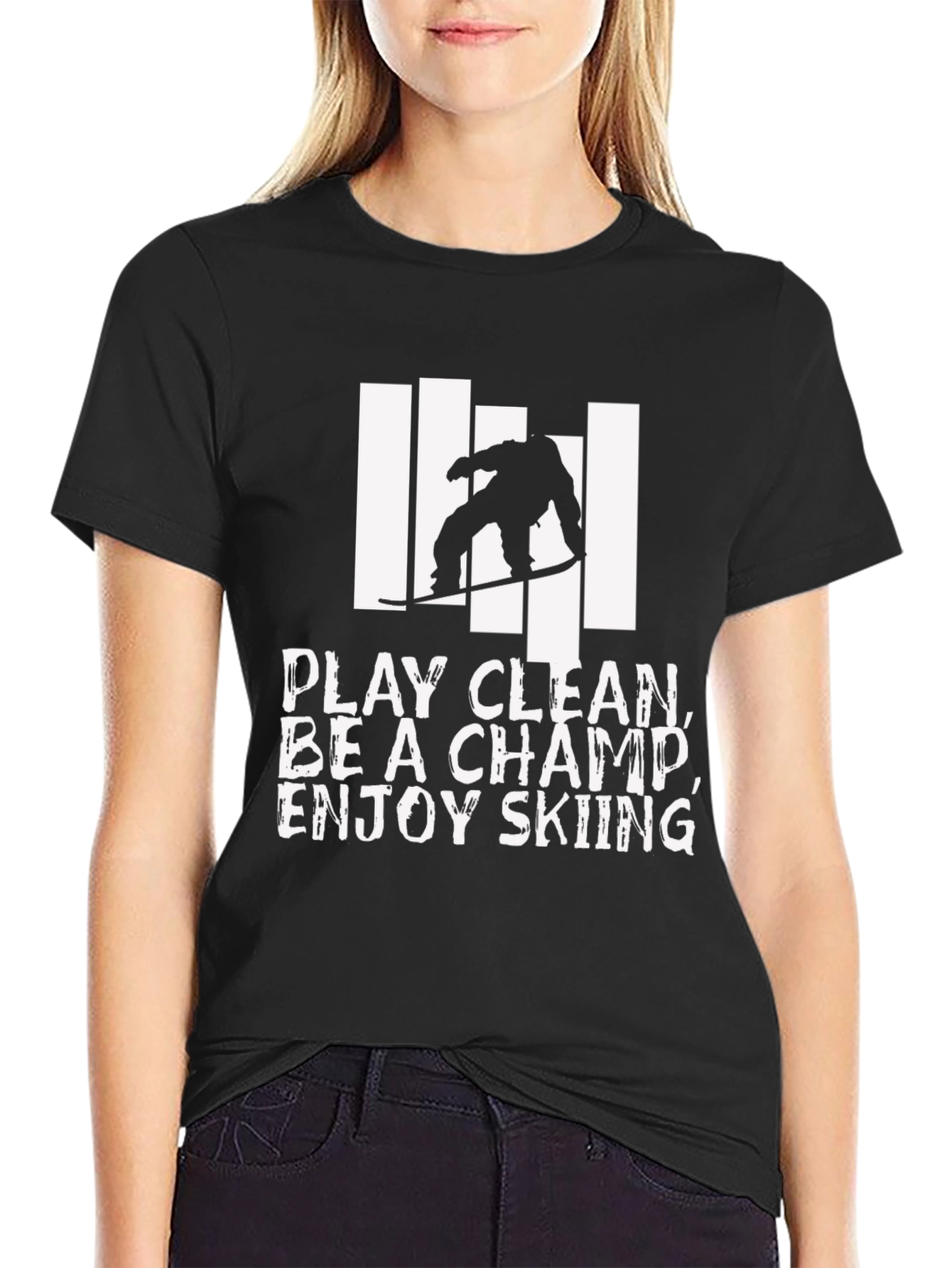 Skiing Champ Graphic Tee