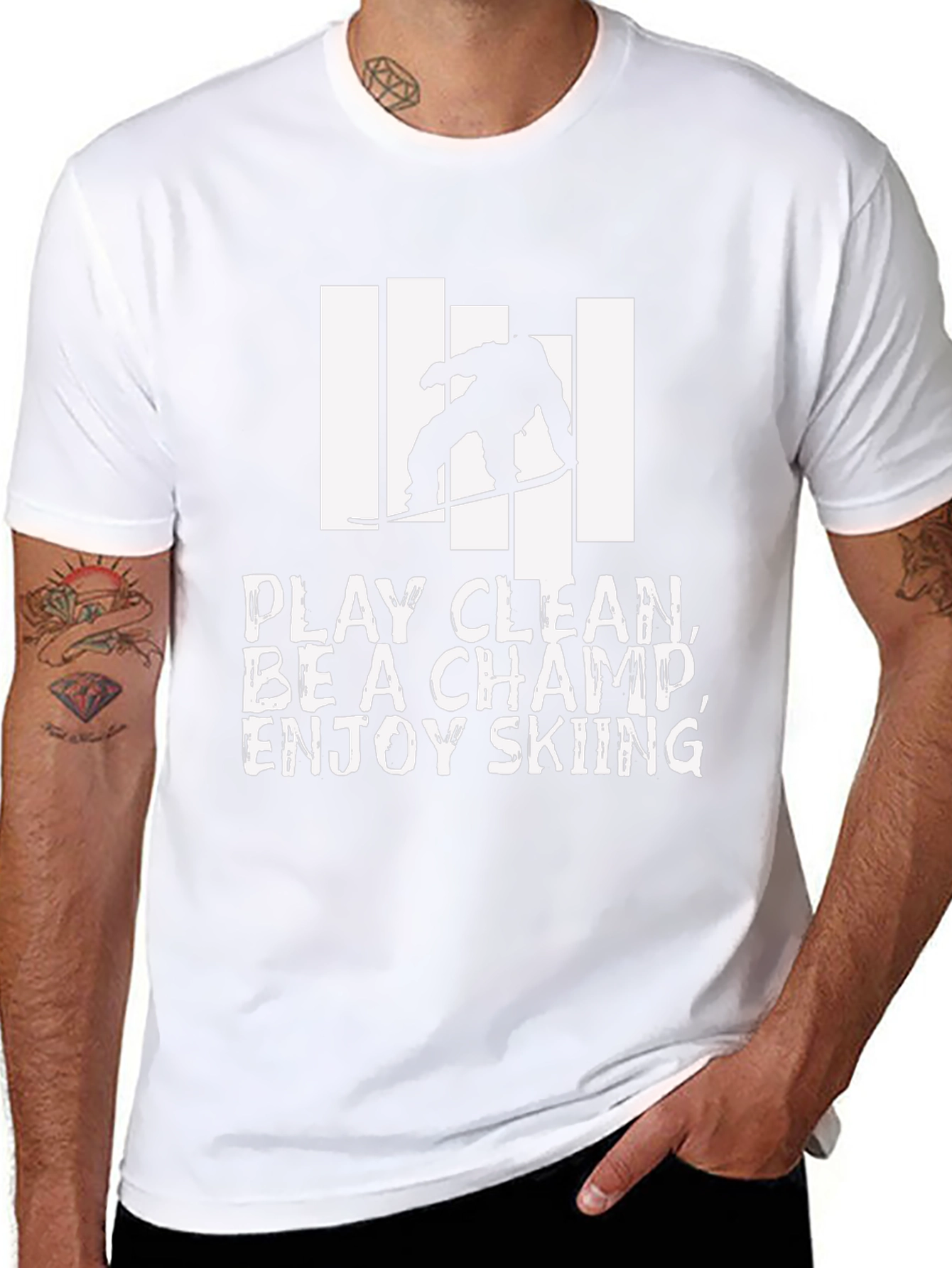 Skiing Champ Graphic Tee