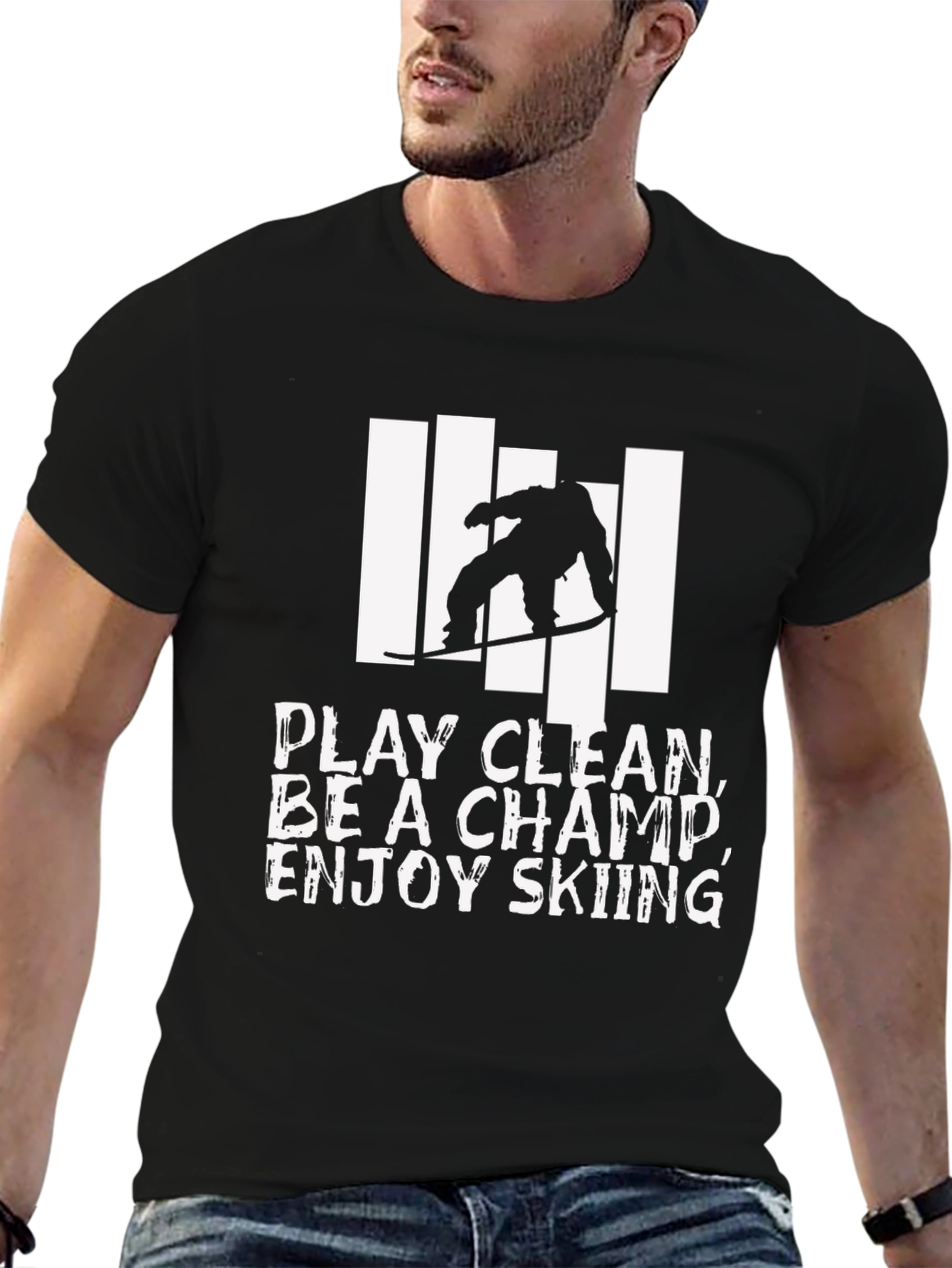 Skiing Champ Graphic Tee